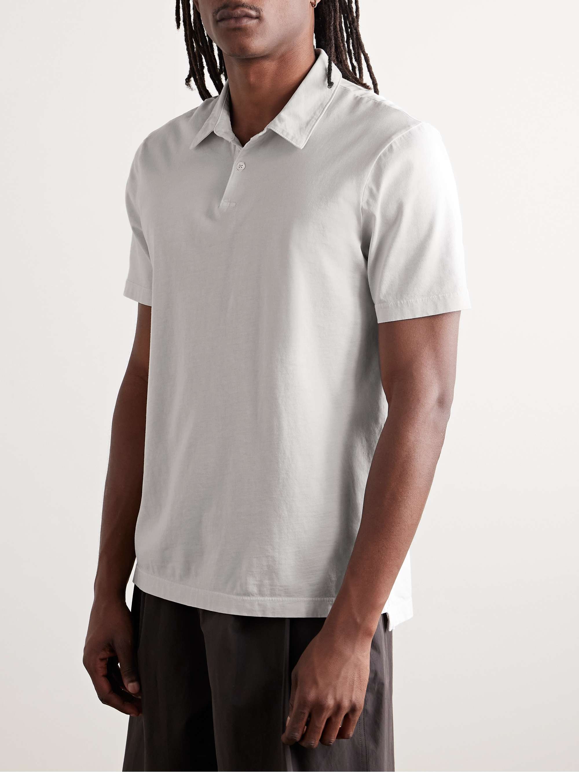Slim-Fit Cotton-Jersey Polo Shirt view