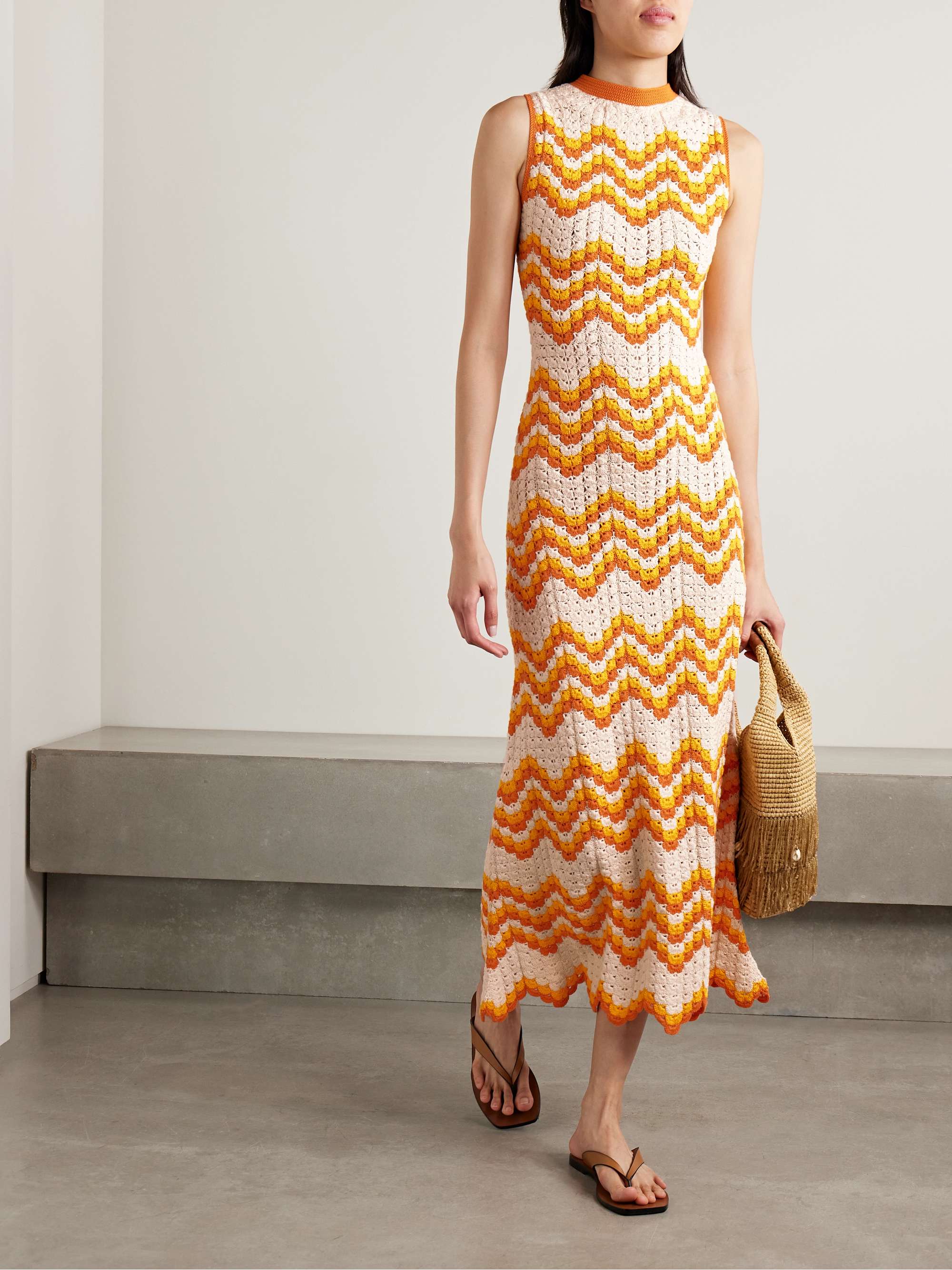 Huayna crocheted organic cotton maxi dress view