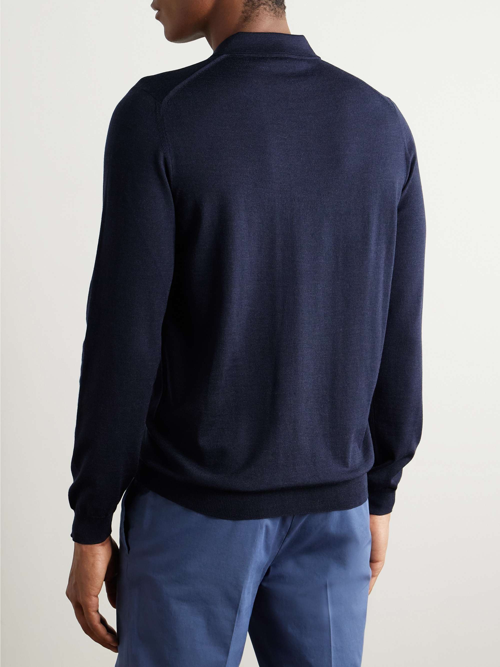 Wool-Blend Polo Shirt view
