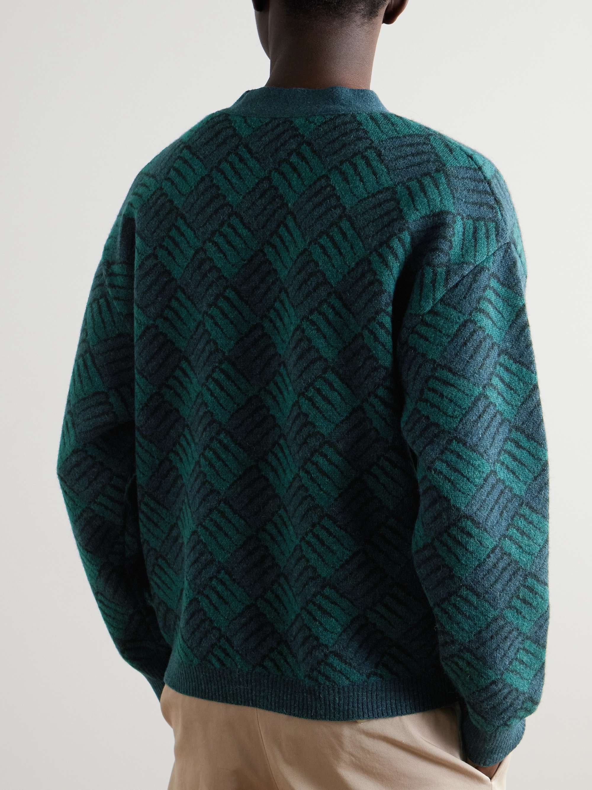 Wind and Wave Jacquard-Knit Cardigan view