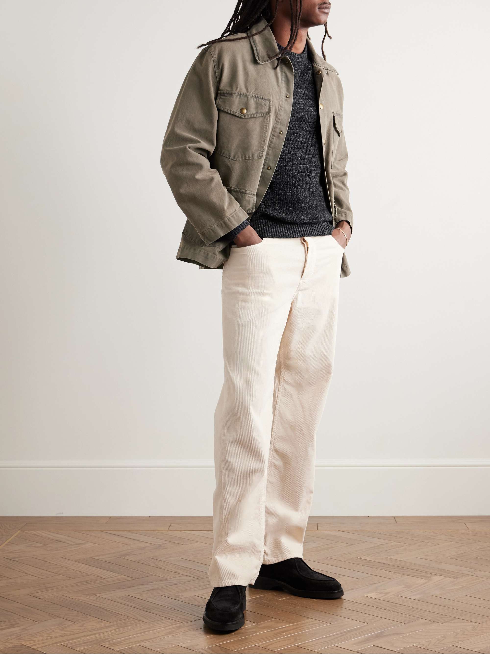 Caoladoir Basketweave Linen, Cashmere, Silk and Cotton-Blend Sweater view