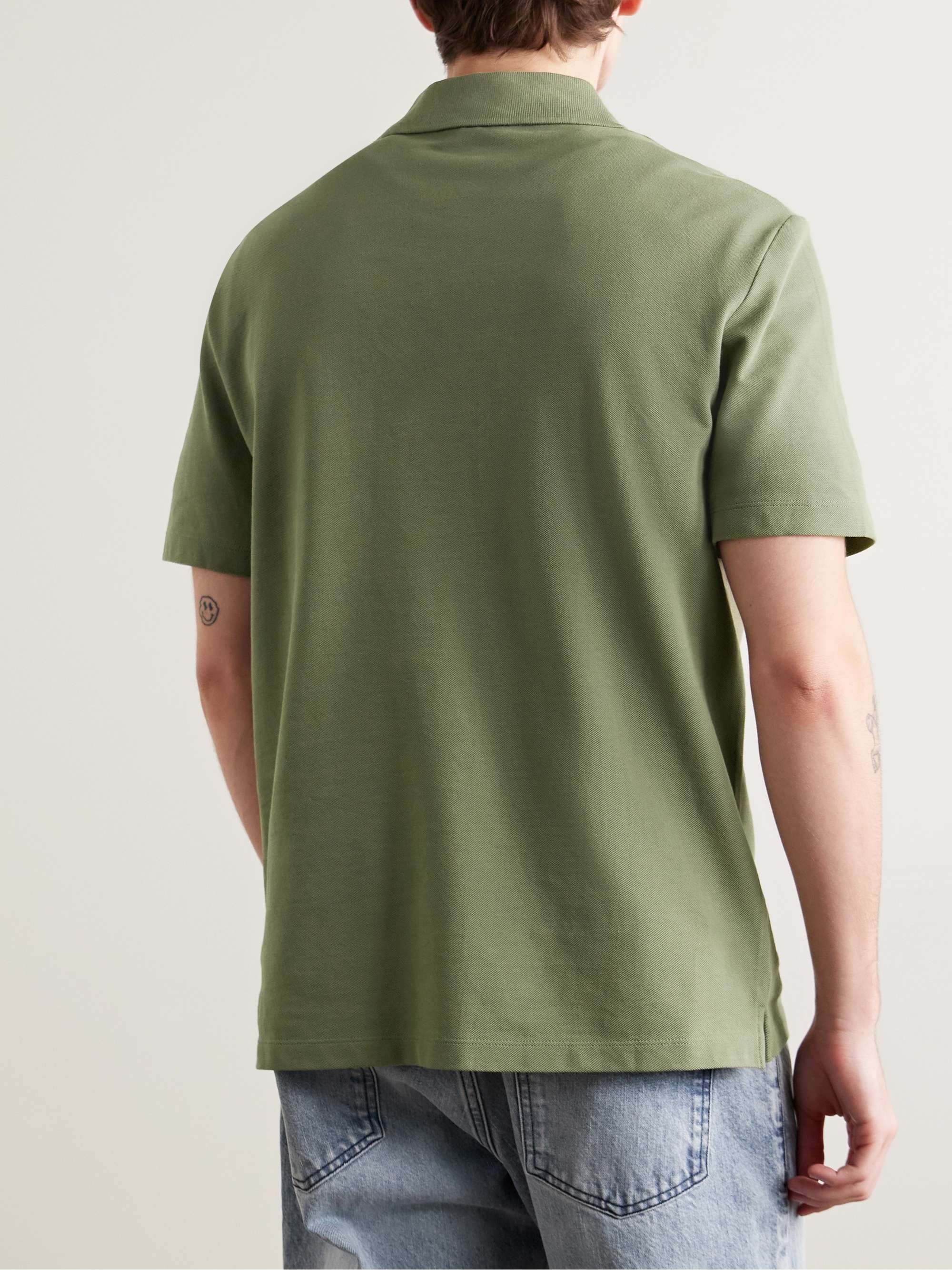 Standard Logo-Embroidered Organic Cotton-Piqué Polo Shirt view