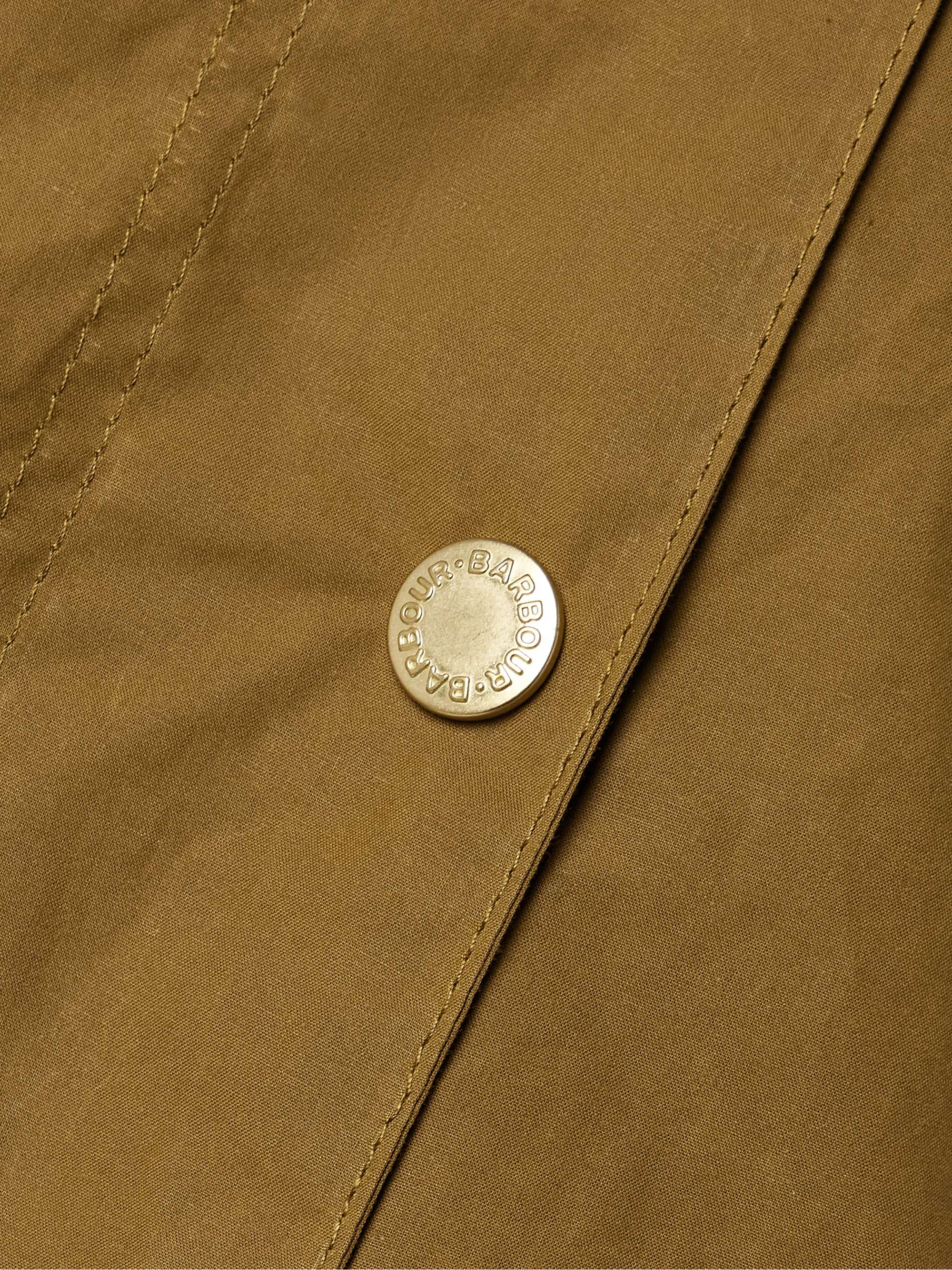 Ettie corduroy-trimmed waxed-cotton jacket view