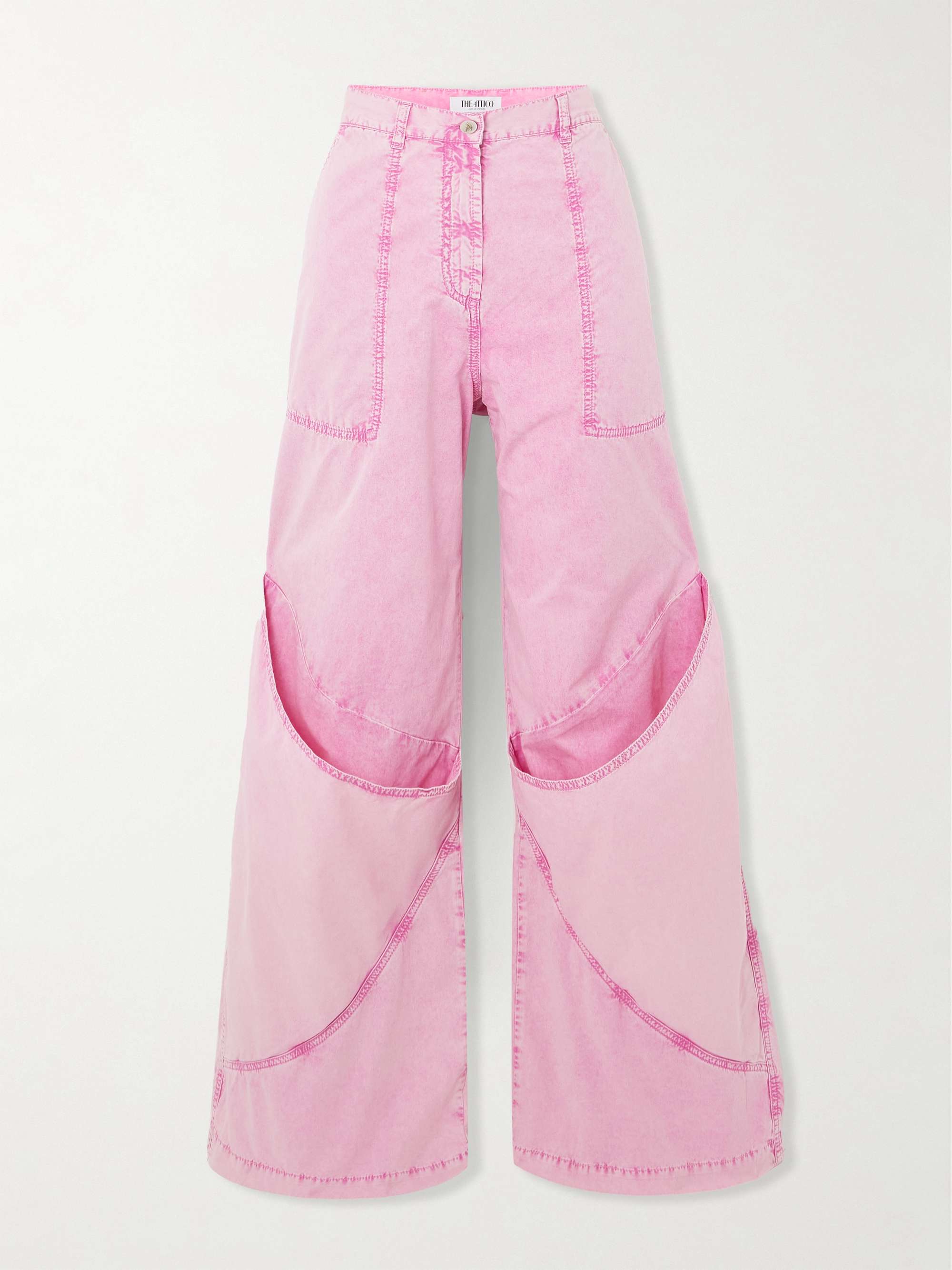 Paneled low-rise wide-leg jeans hero visual