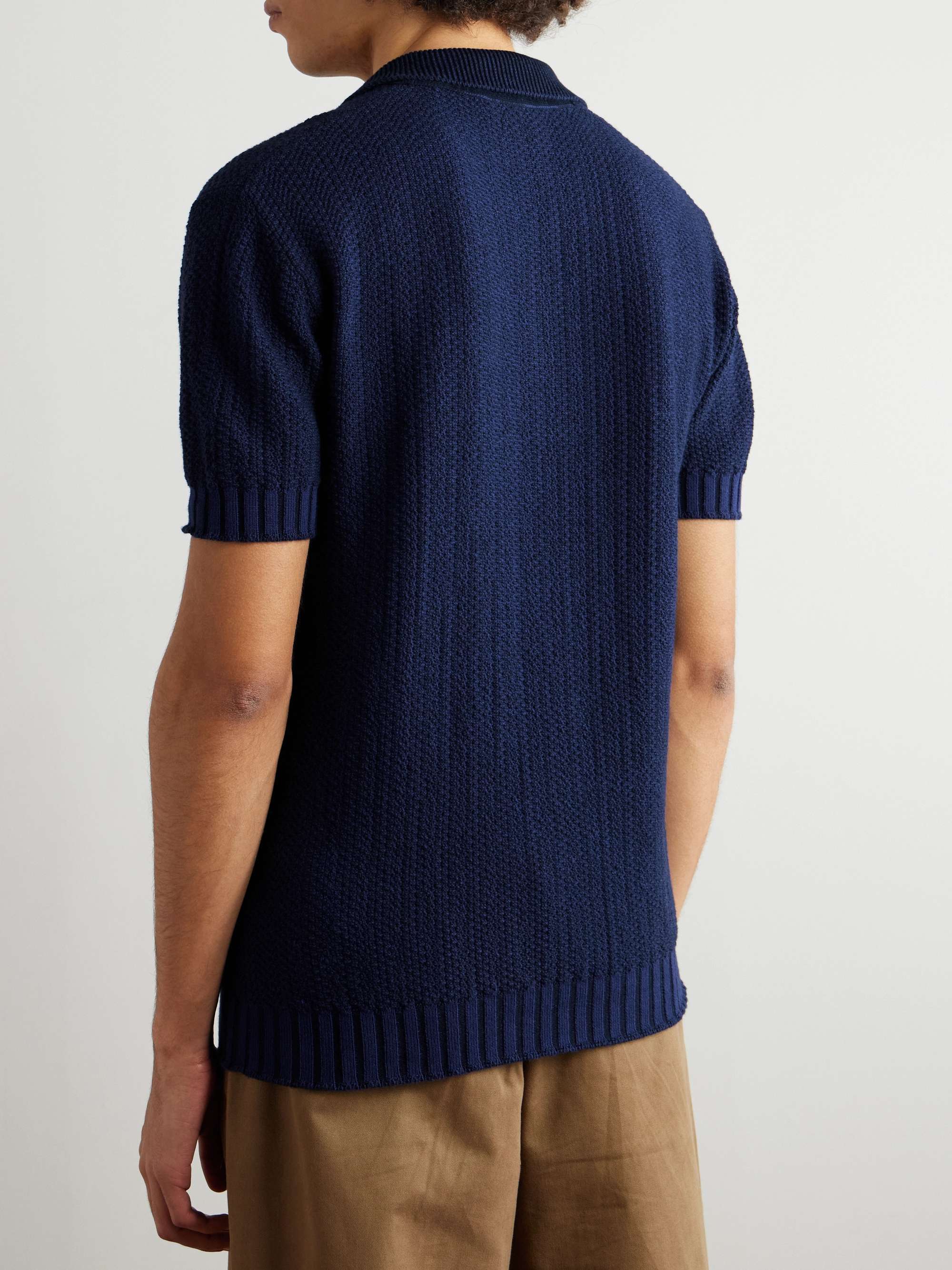 Vanise Mélange Cotton Polo Shirt view