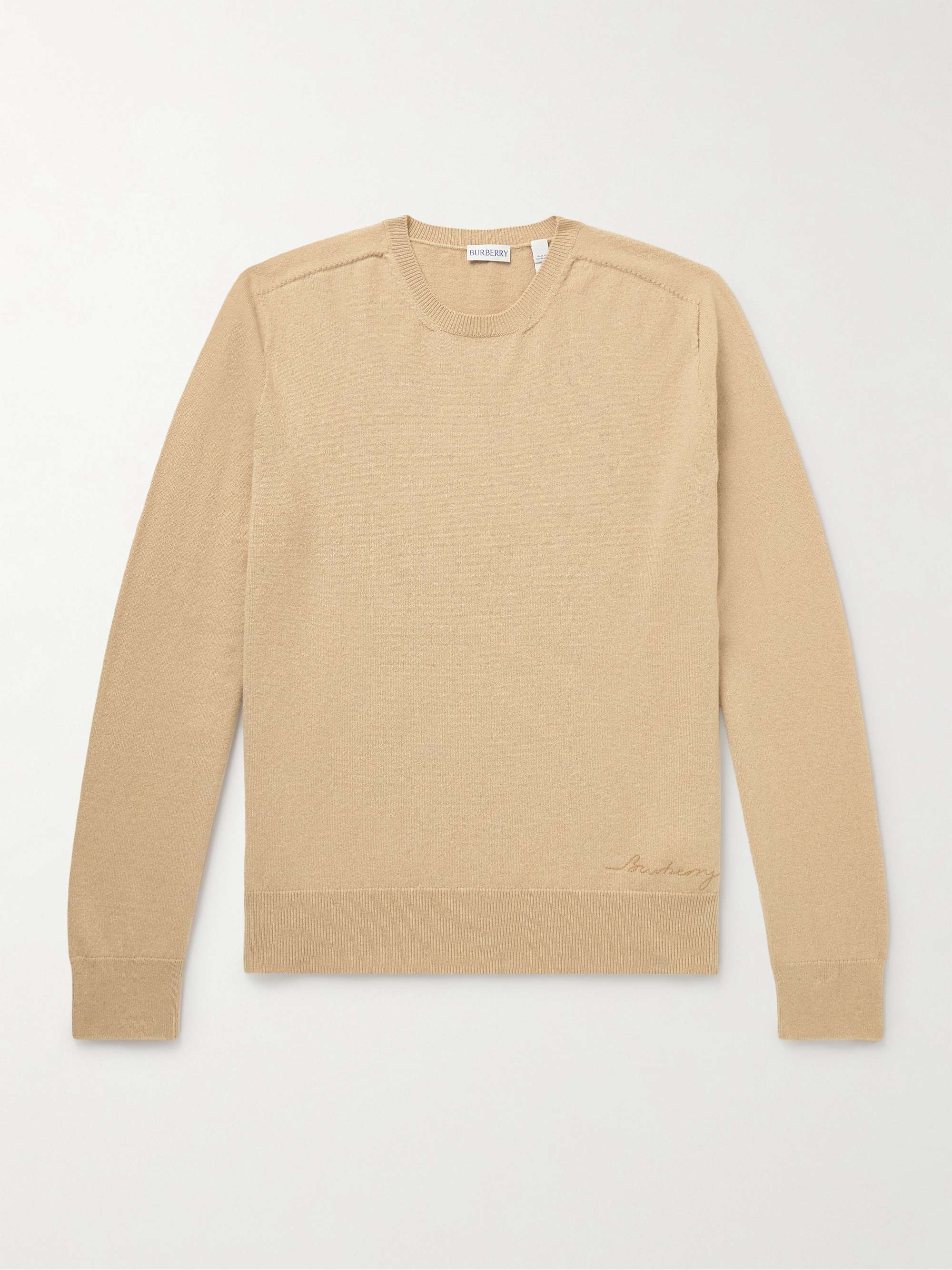 Logo-Embroidered Cashmere-Blend Sweater hero visual