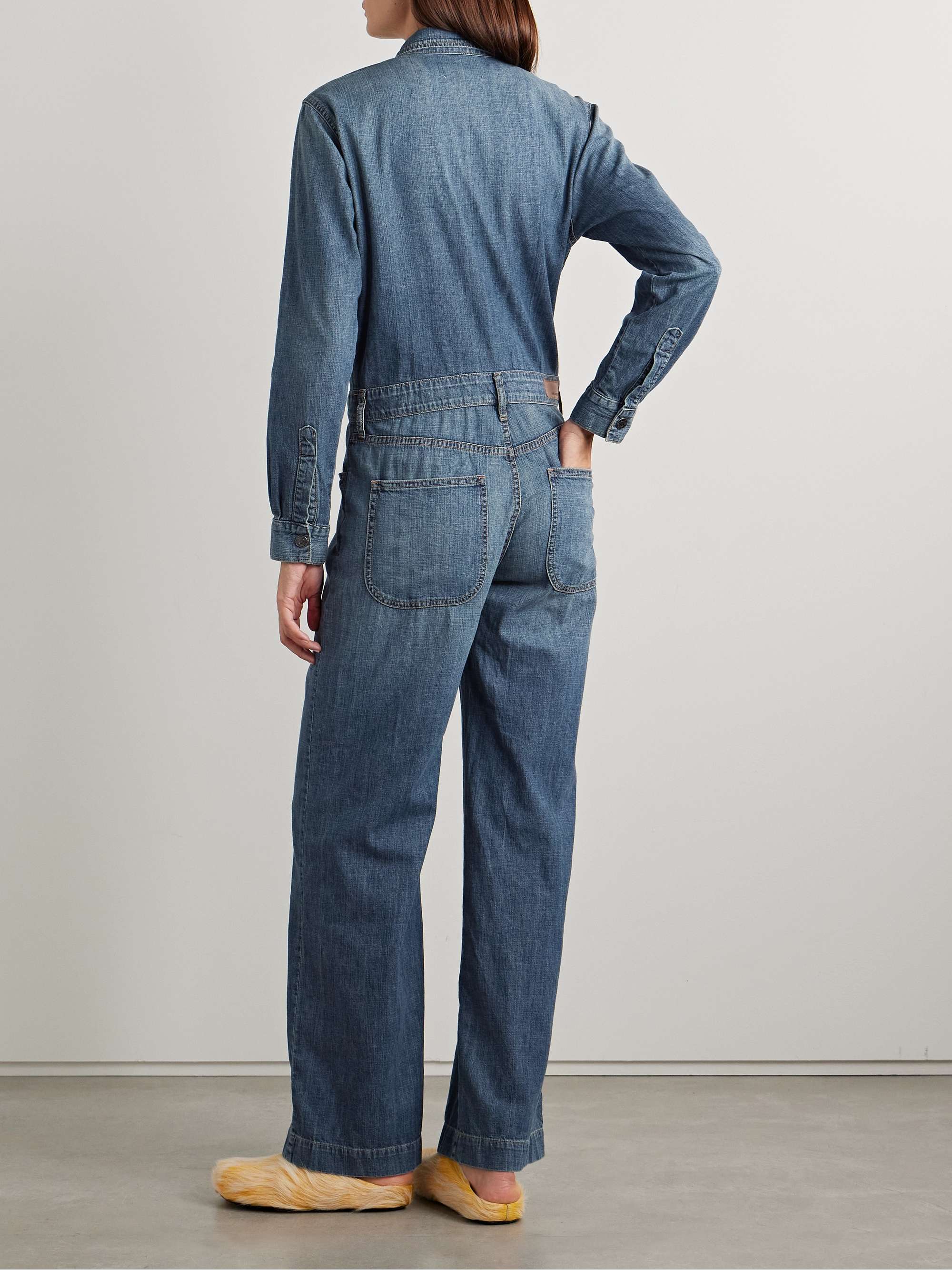 Boyfriend denim jumpsuit view