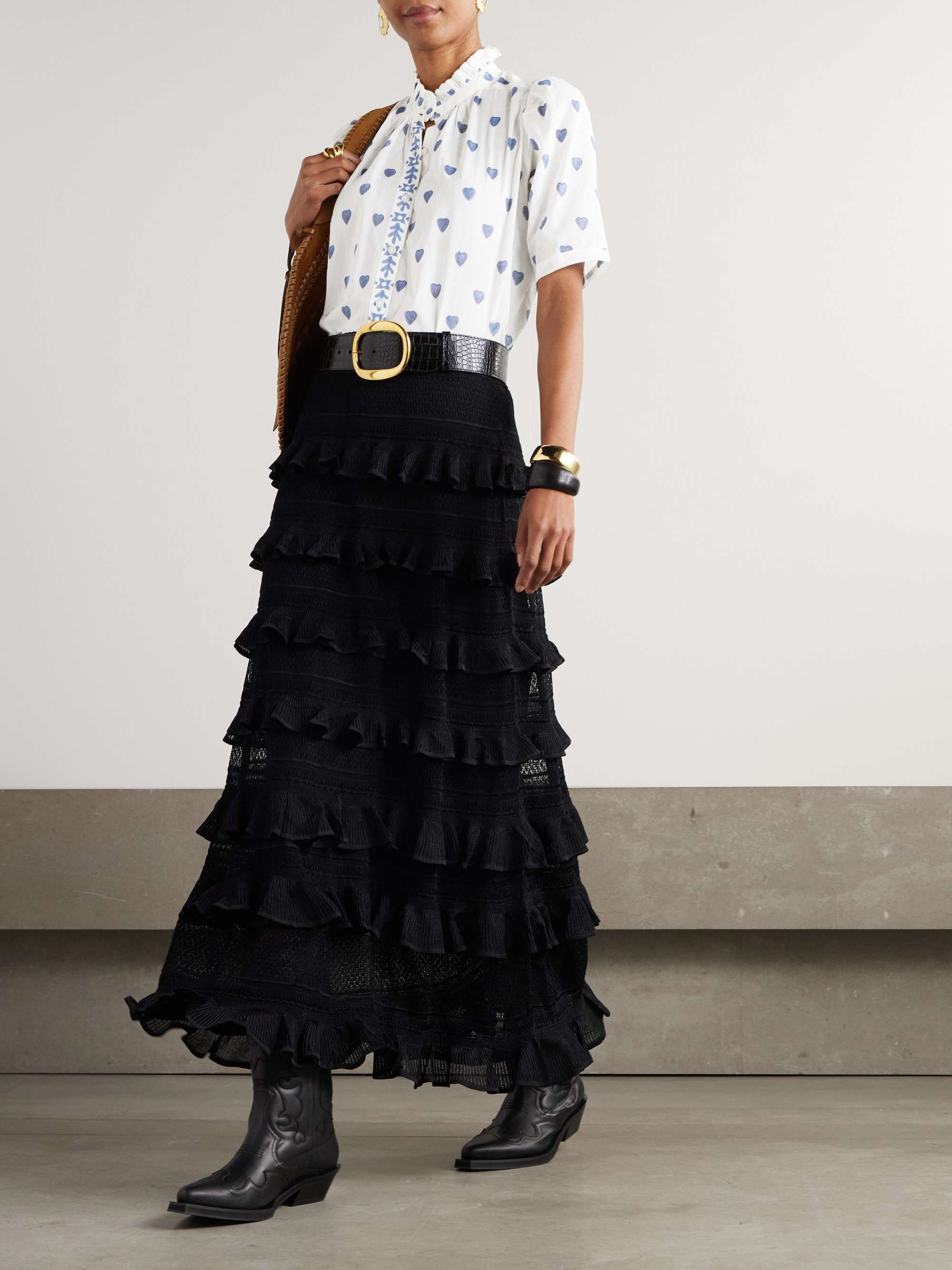 Winn printed cotton shirt view