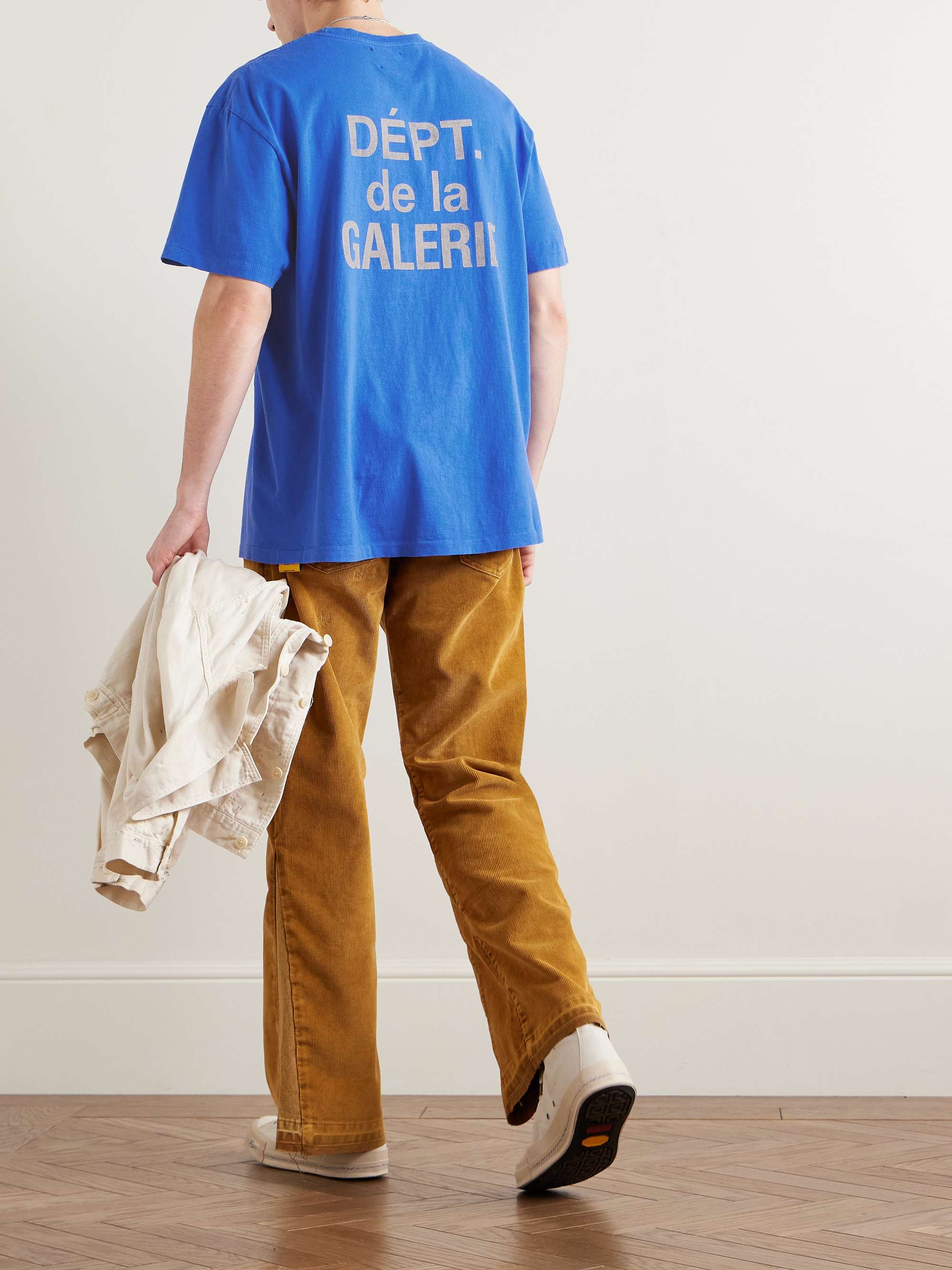 French Logo-Print Cotton-Jersey T-Shirt view