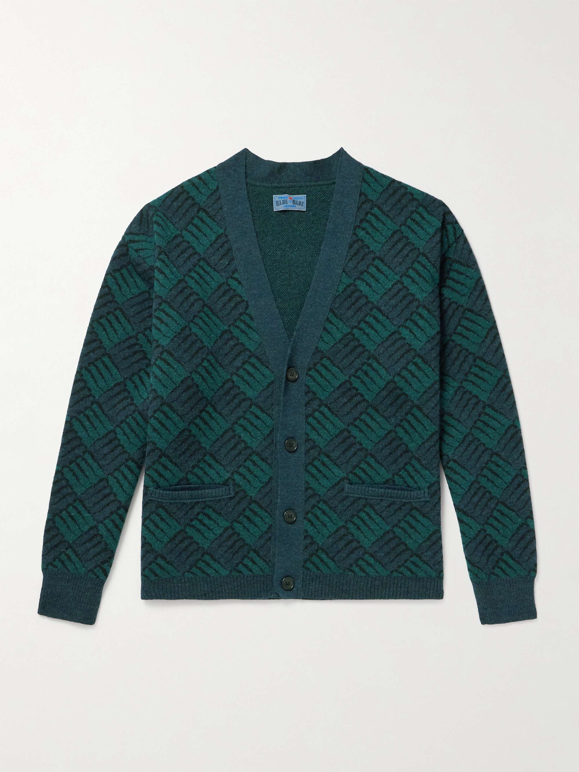 Wind and Wave Jacquard-Knit Cardigan hero visual
