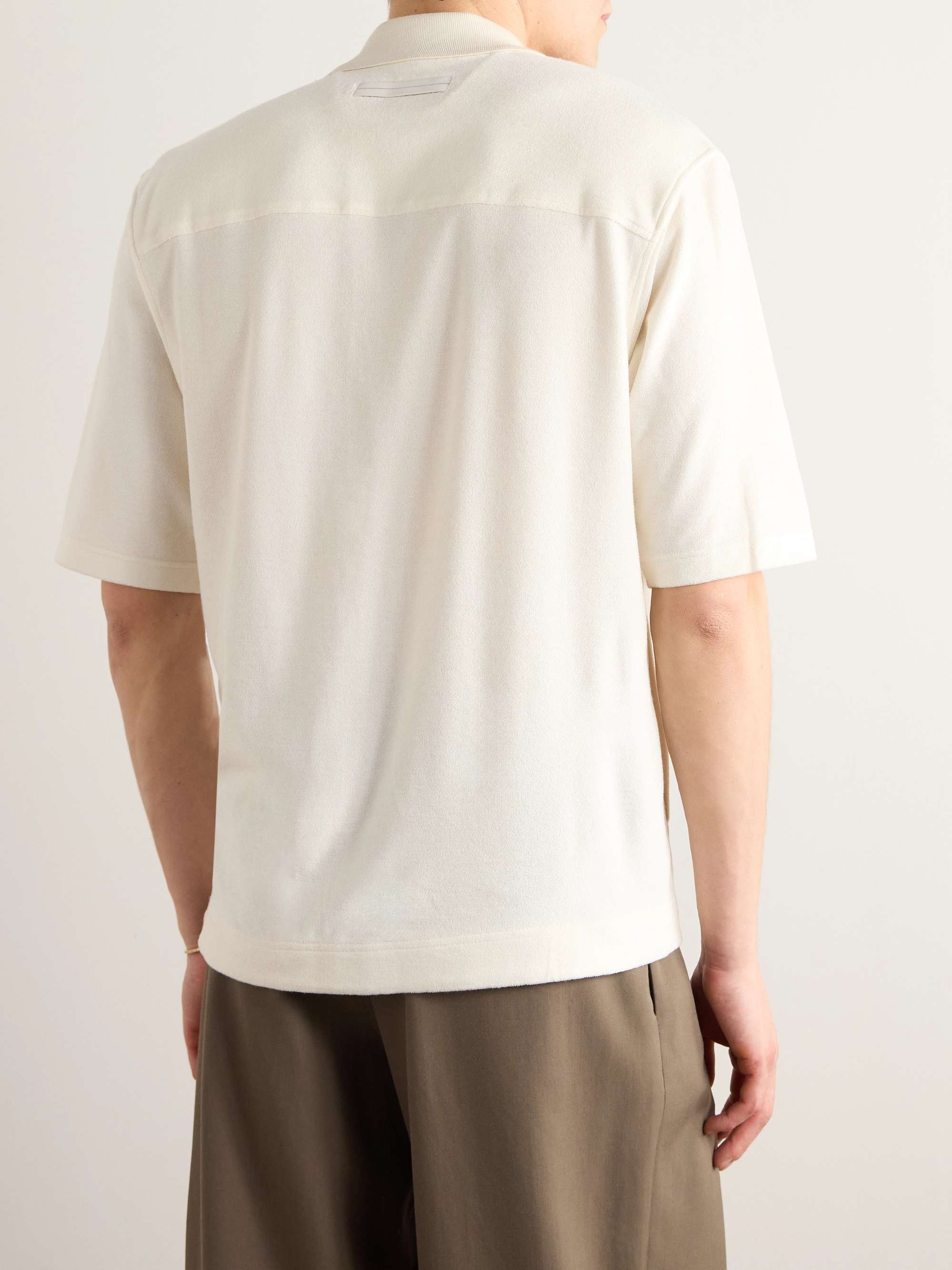 Cotton and Silk-Blend Terry Shirt view