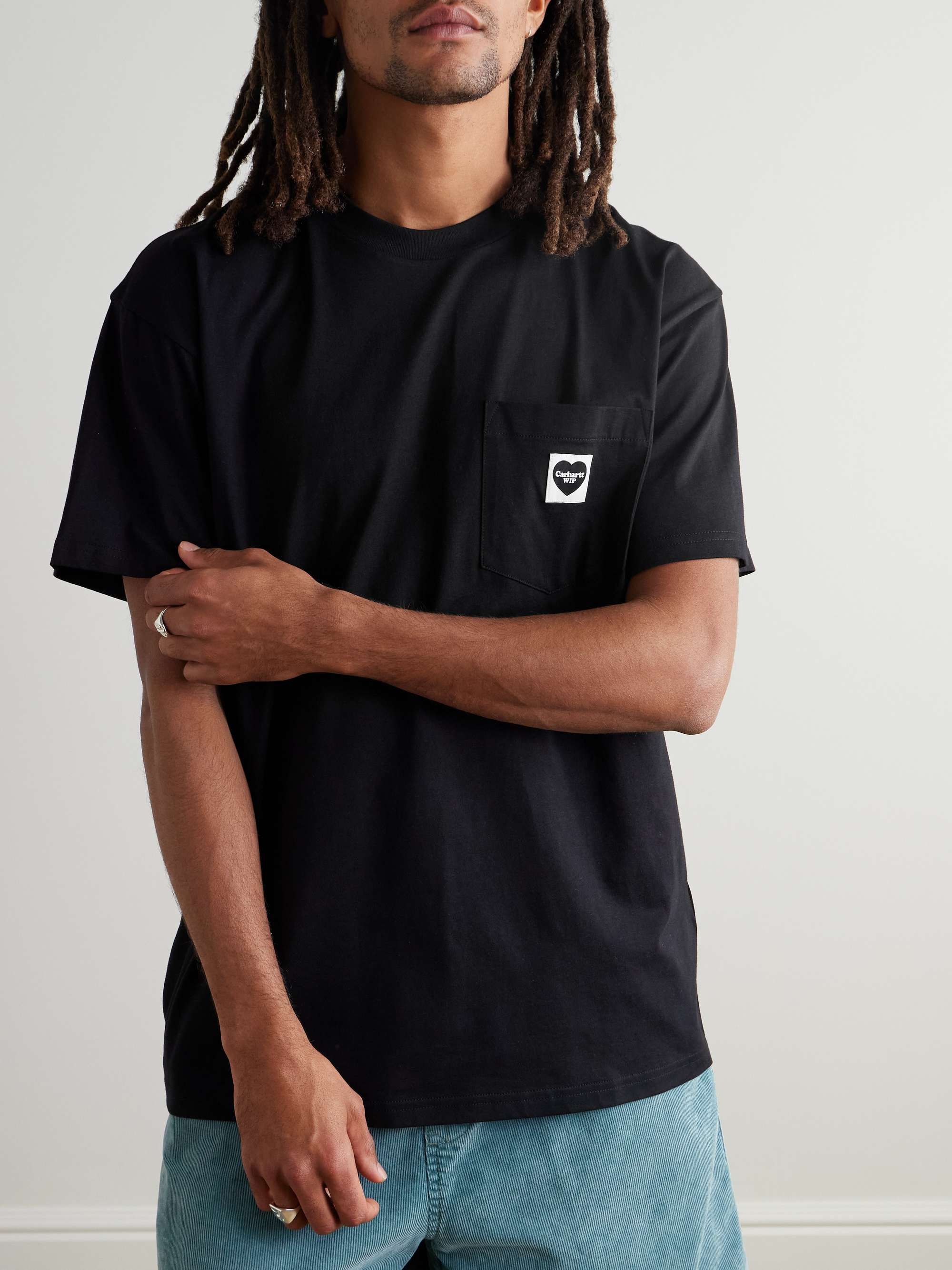 Logo-Appliquéd Organic Cotton-Jersey T-Shirt view