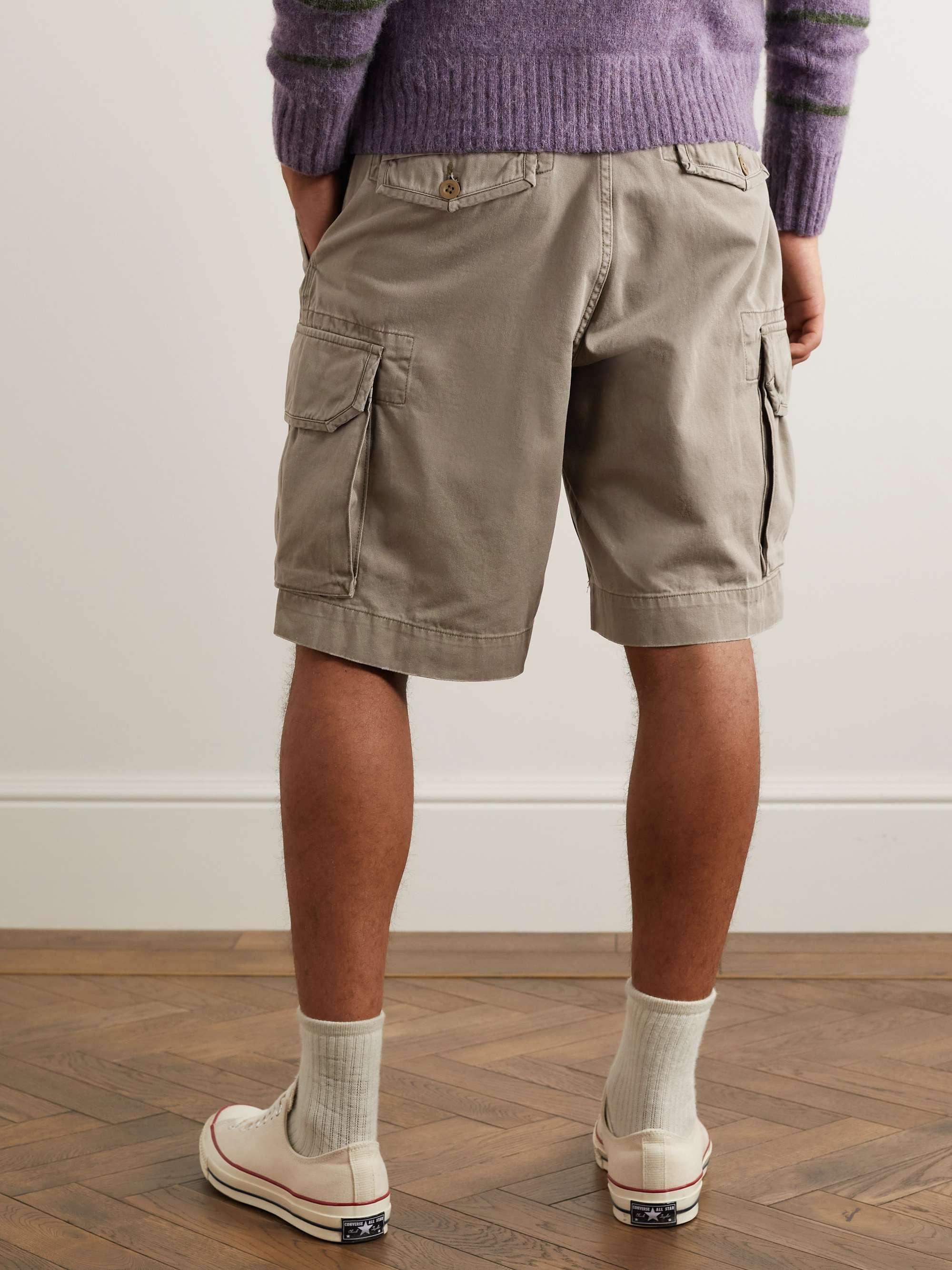 Gellar Straight-Leg Cotton-Canvas Cargo Shorts view