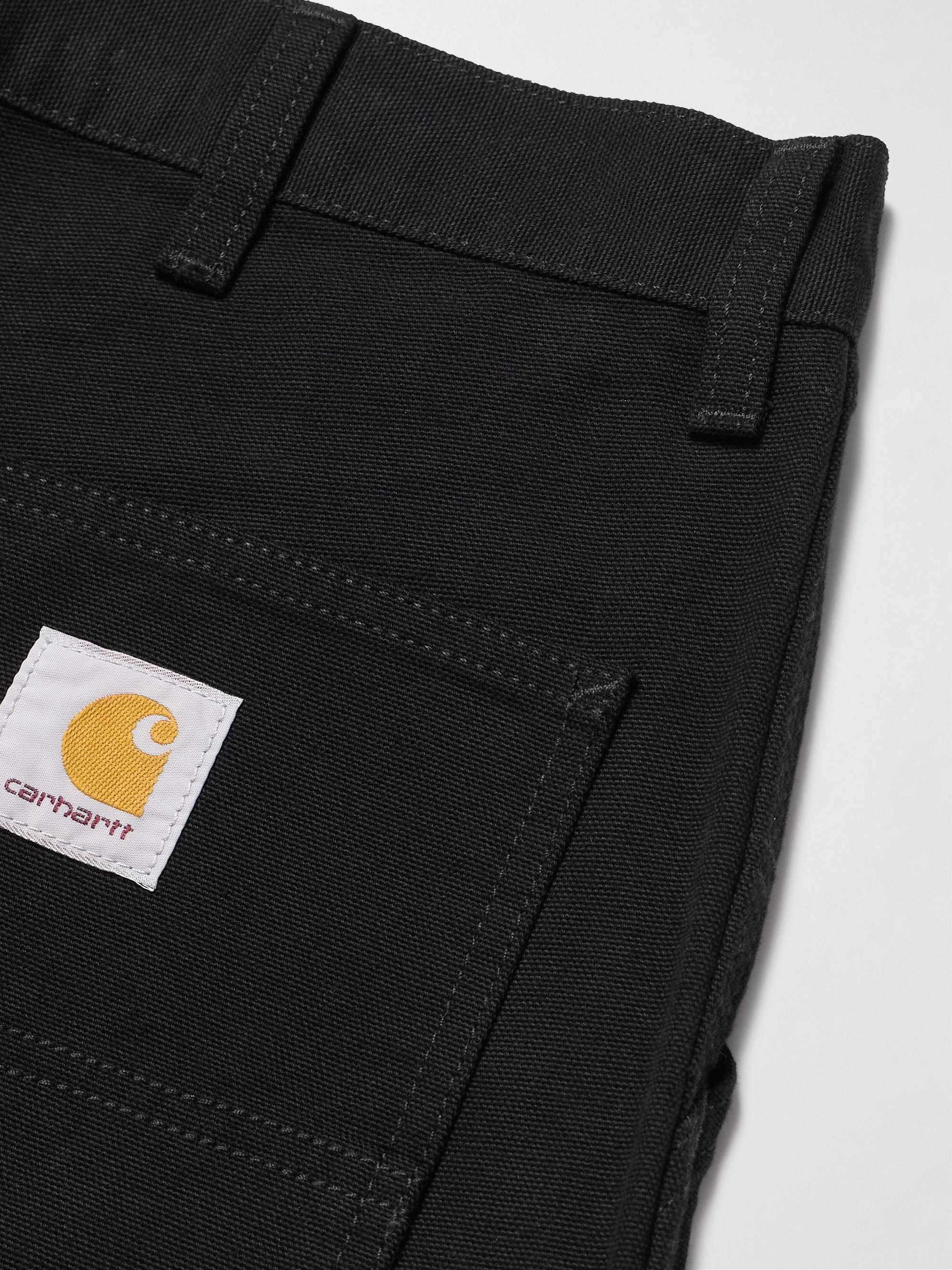 Double Knee Straight-Leg Cotton-Canvas Carpenter Trousers view