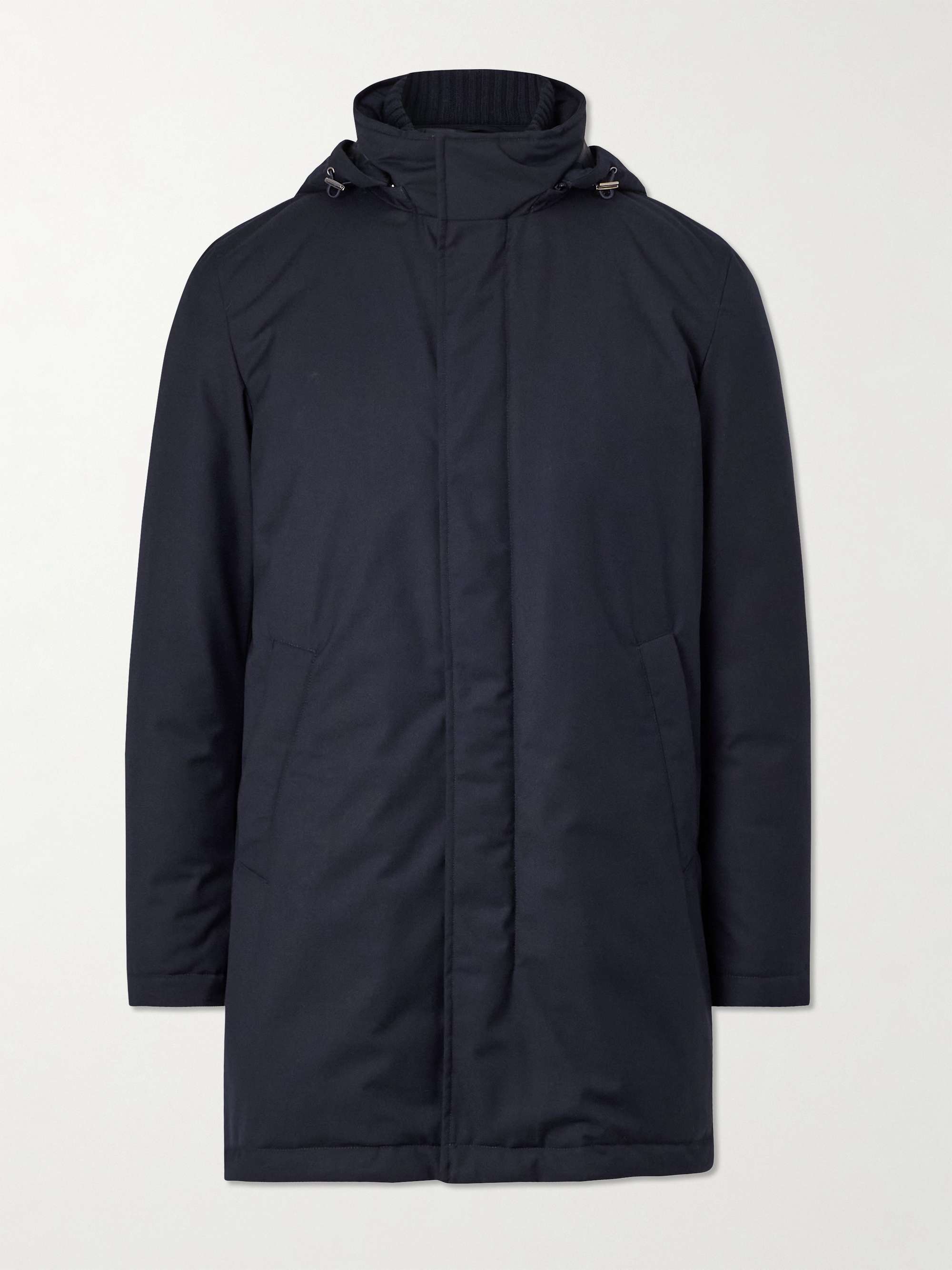 Padded Twill Hooded Down Parka hero visual