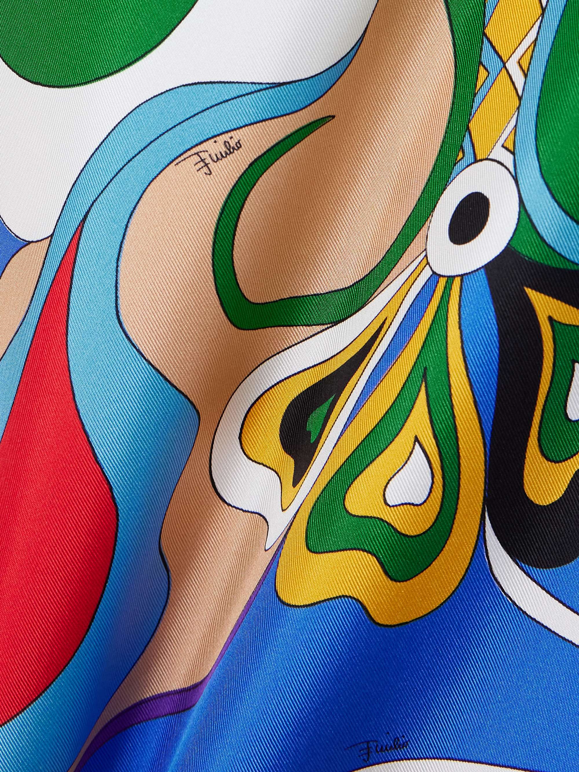 Embellished silk-twill maxi dress view