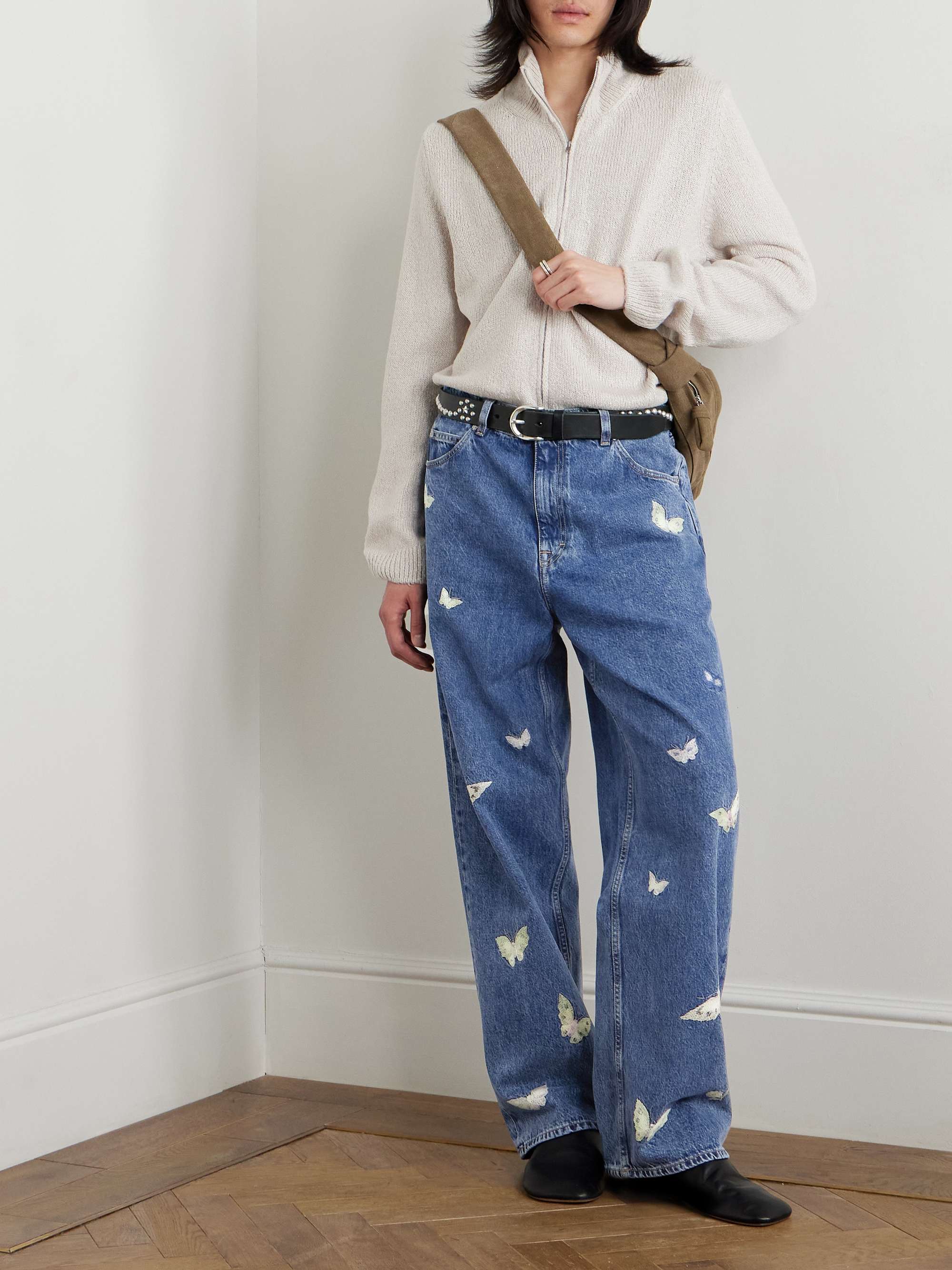 Vast Wide-Leg Embroidered Jeans view