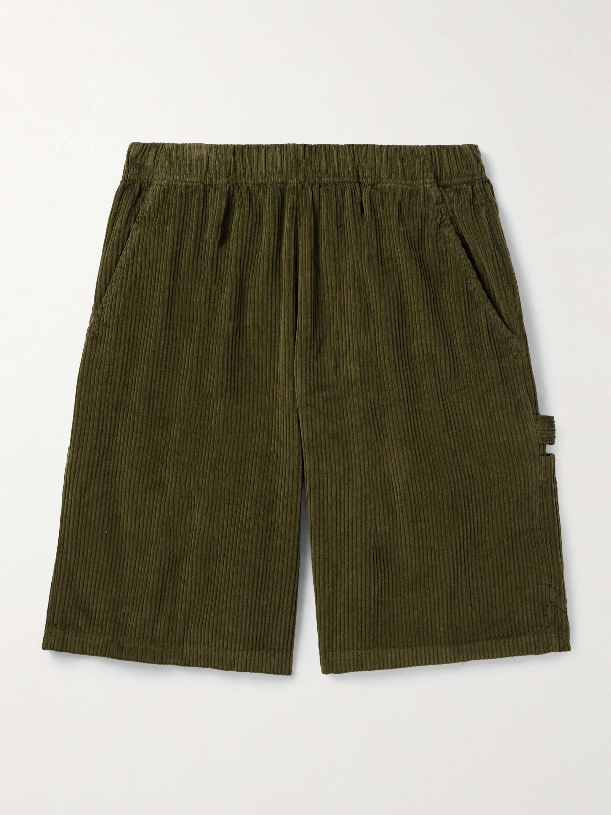 Utility Straight-Leg Garment-Dyed Cotton-Corduroy Shorts hero visual