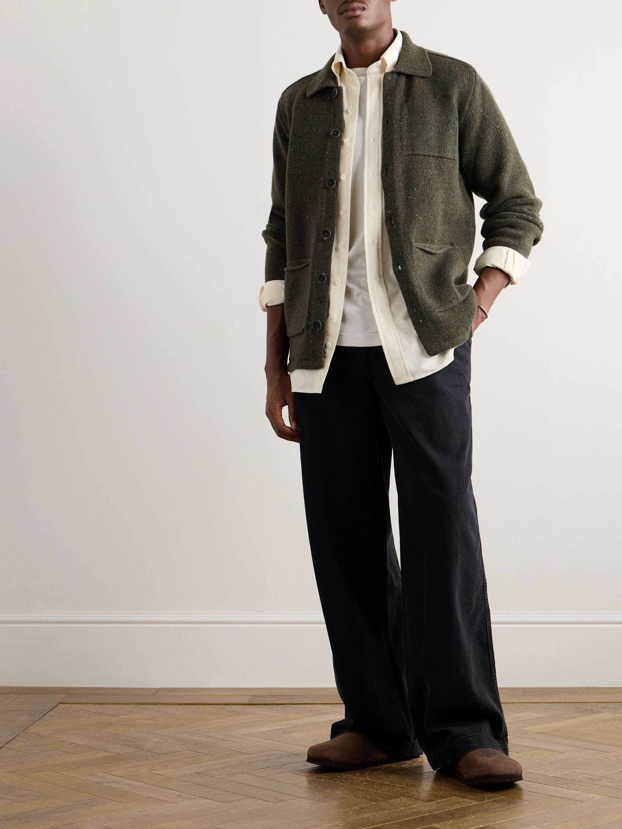 Carpenters Merino Wool and Cashmere-Blend Cardigan view