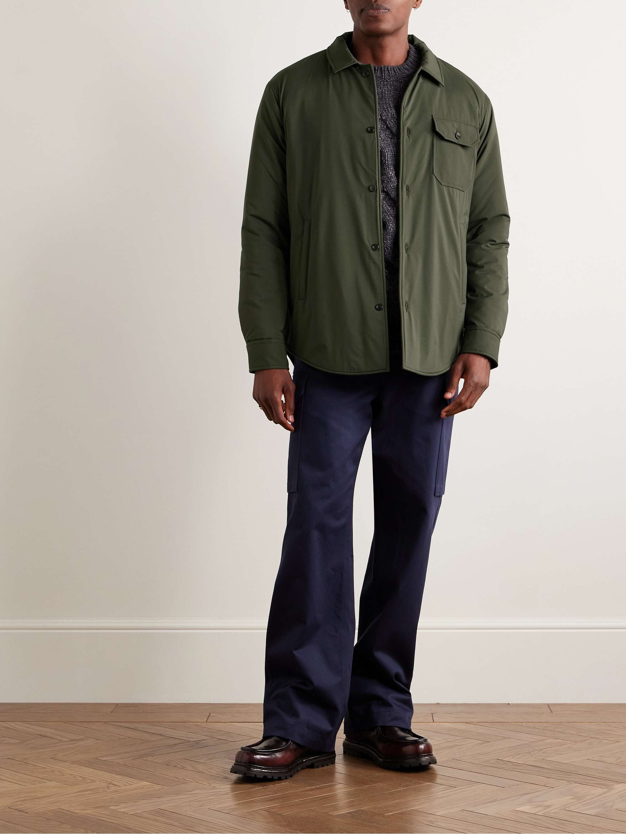 Padded Tech-Shell Overshirt view
