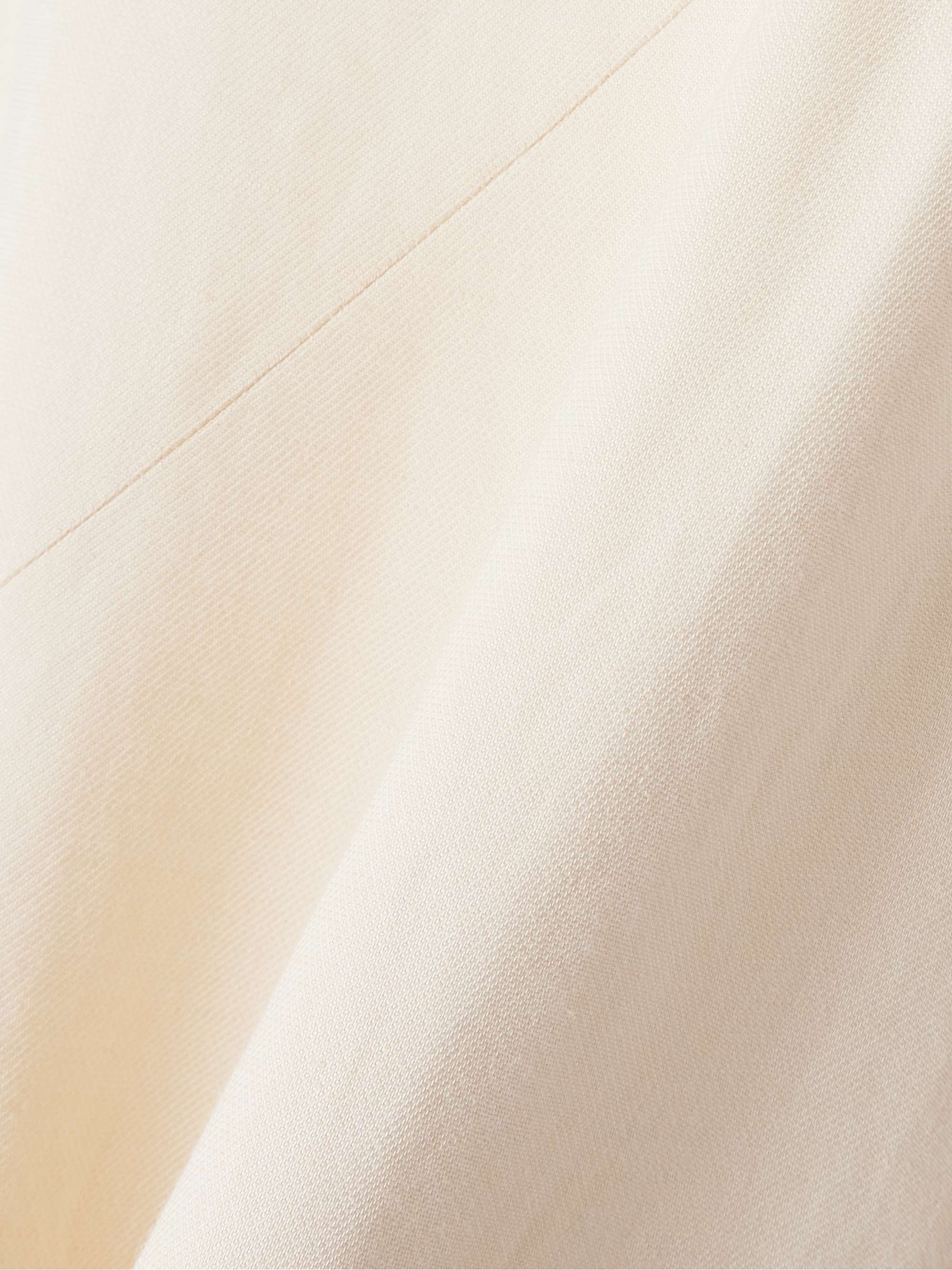 Alva asymmetric lace-trimmed woven midi dress view