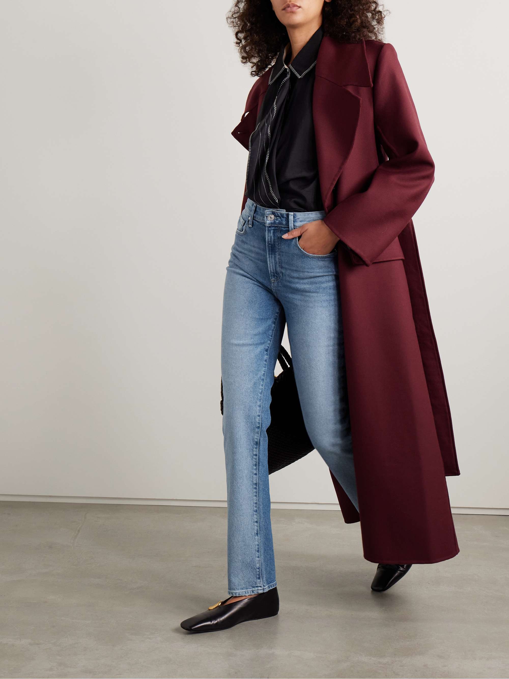 Stella high-rise straight-leg jeans view