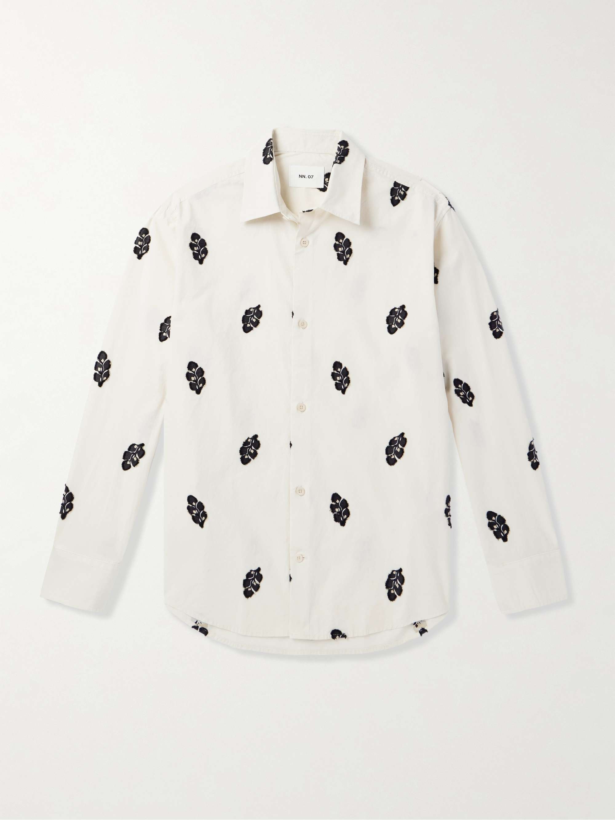 Freddy Appliquéd Organic Cotton-Poplin Shirt hero visual