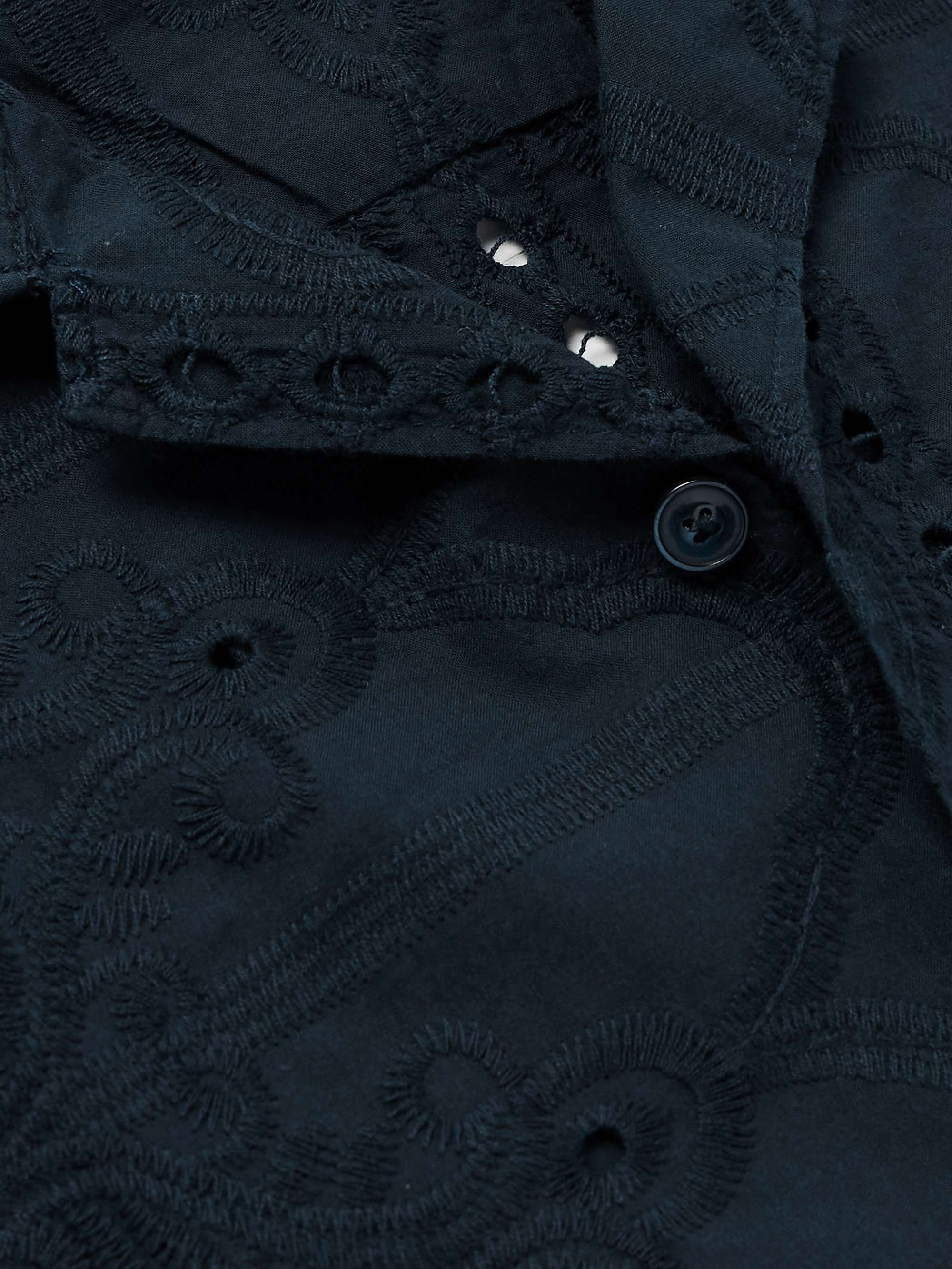 Julio 5392 Camp-Collar Broderie Anglaise Cotton Shirt view