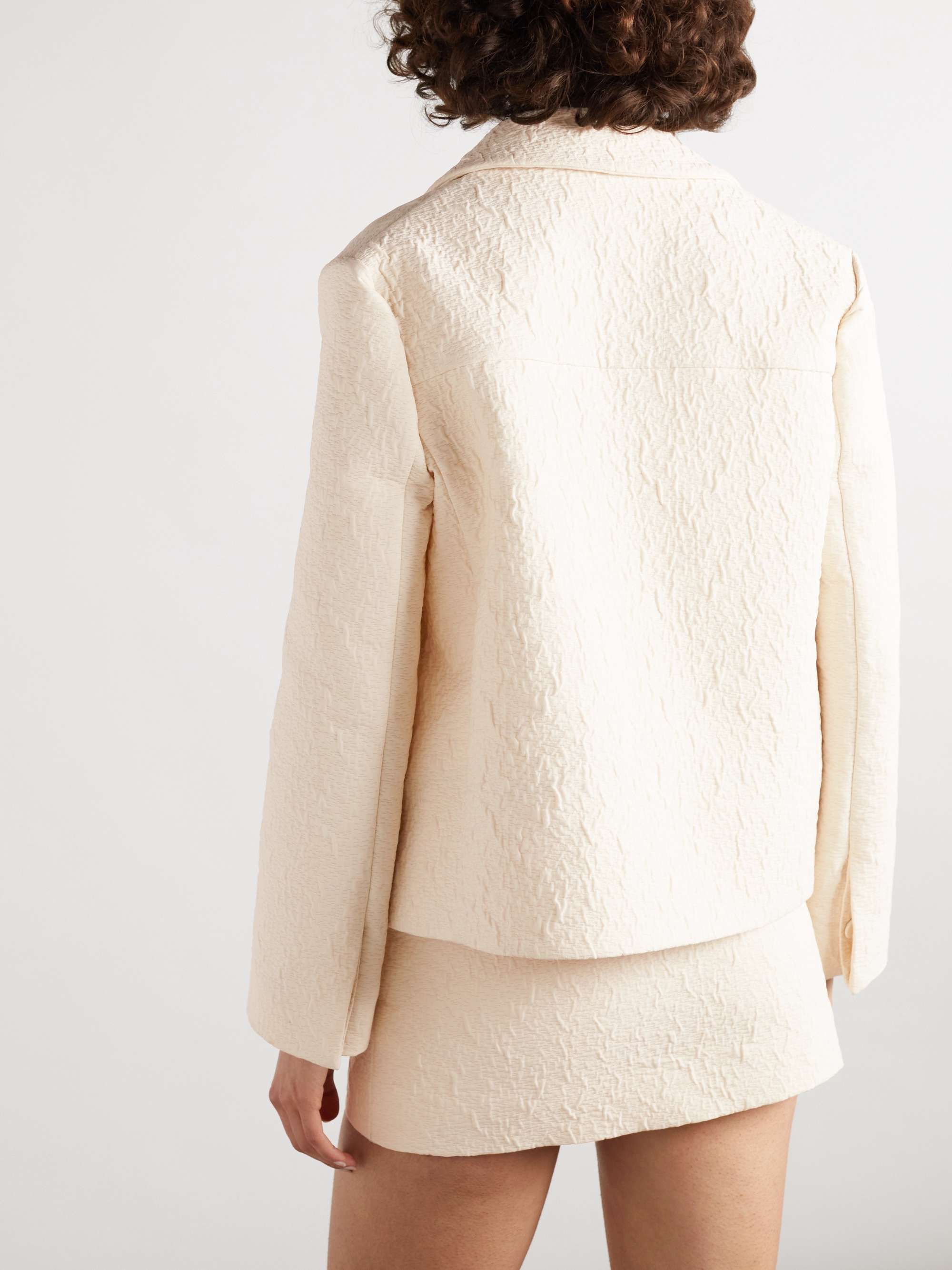 Wool-cloqué jacket view
