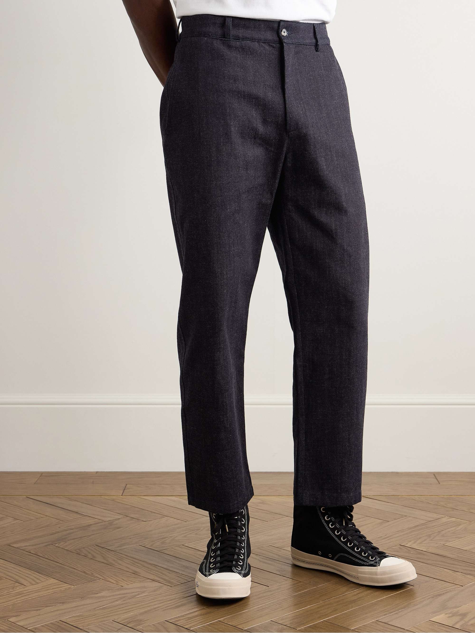 Balloon Straight-Leg Denim Trousers view