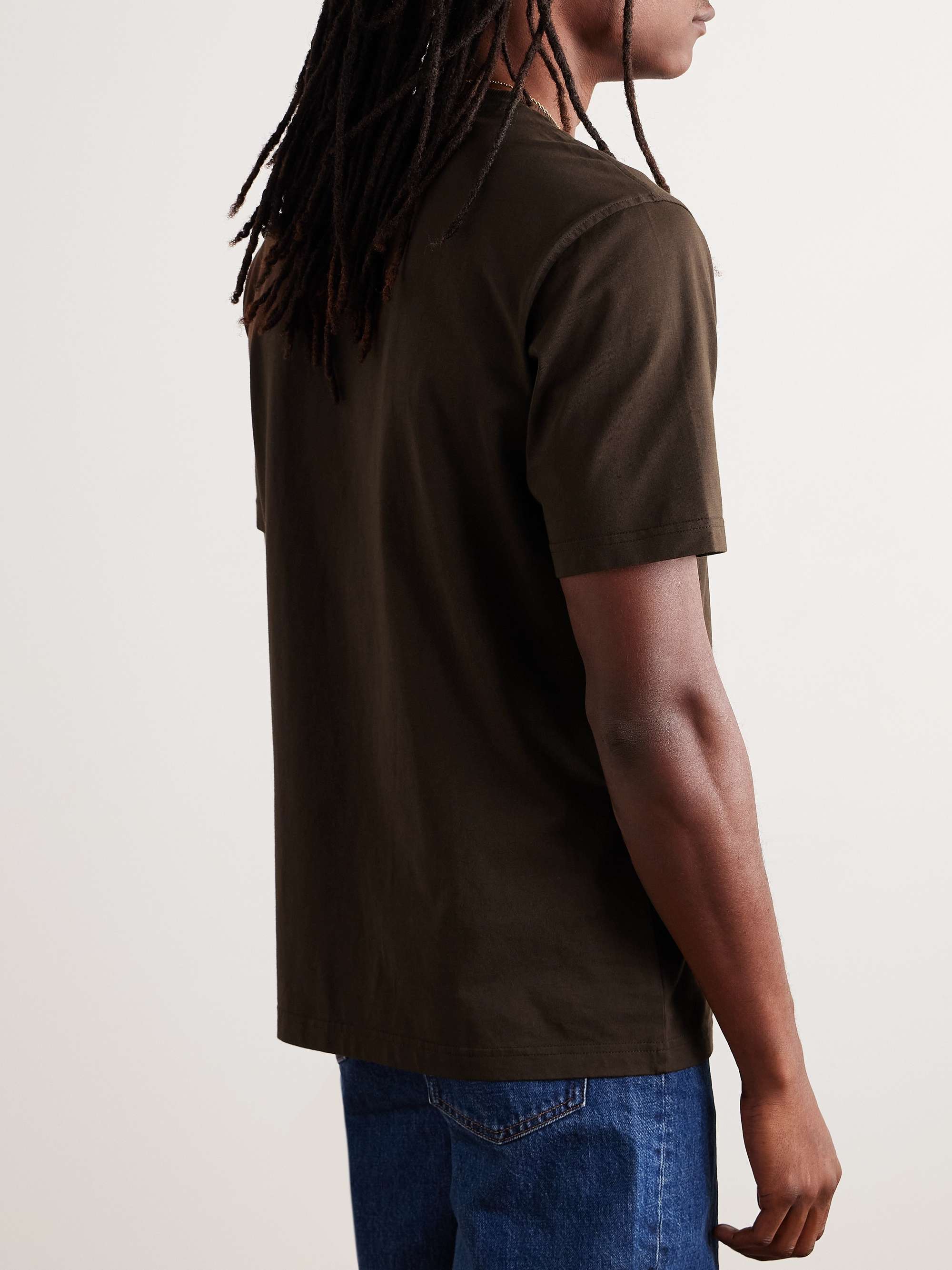 Adam 3209 Logo-Embroidered Pima Cotton-Jersey T-Shirt view