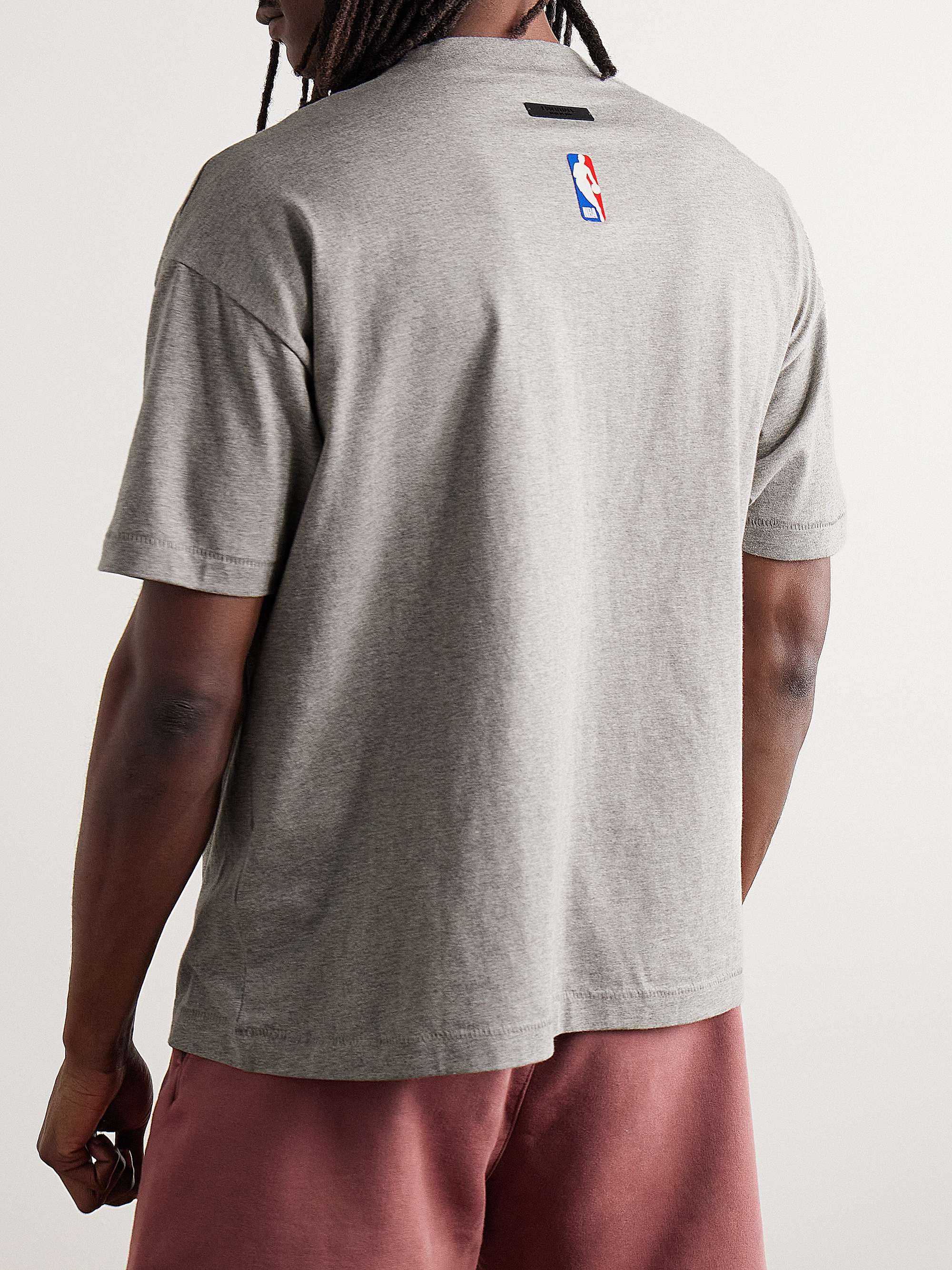 + NBA Lakers Appliquéd Cotton-Jersey T-Shirt view