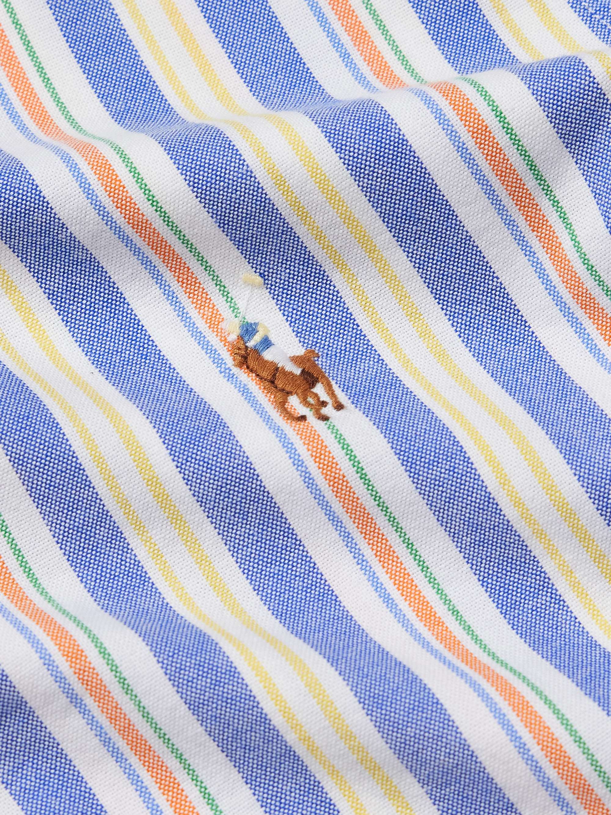 Button-Down Collar Striped Cotton Oxford Shirt view