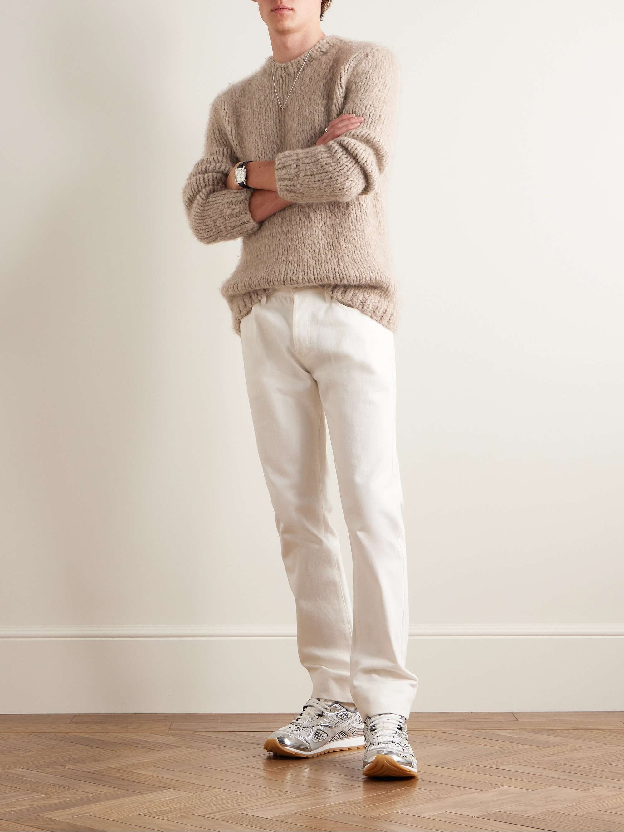 Lawrence Brushed-Cashmere Sweater view