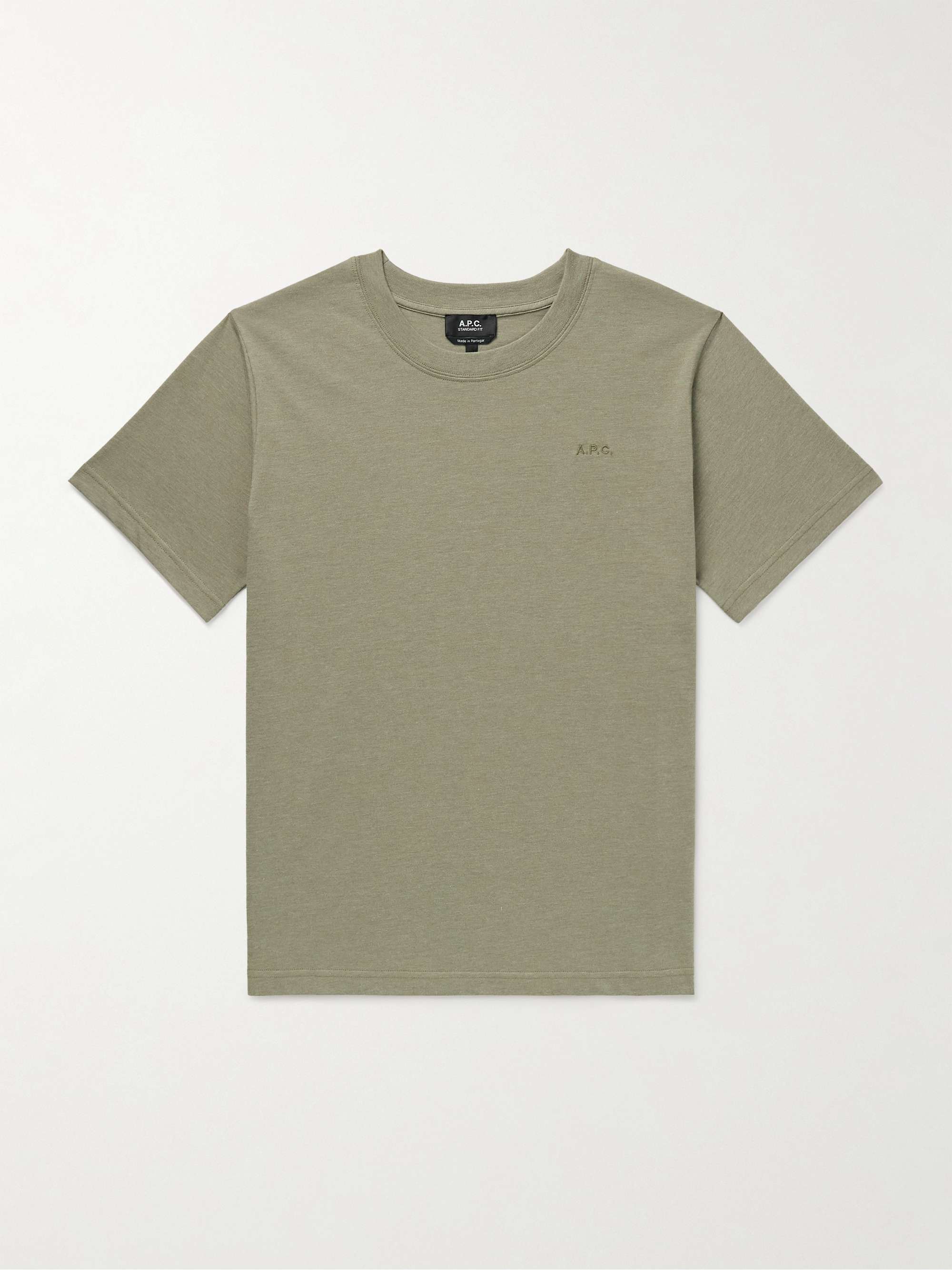 Brode Logo-Embroidered Organic Cotton-Blend Jersey T-Shirt hero visual