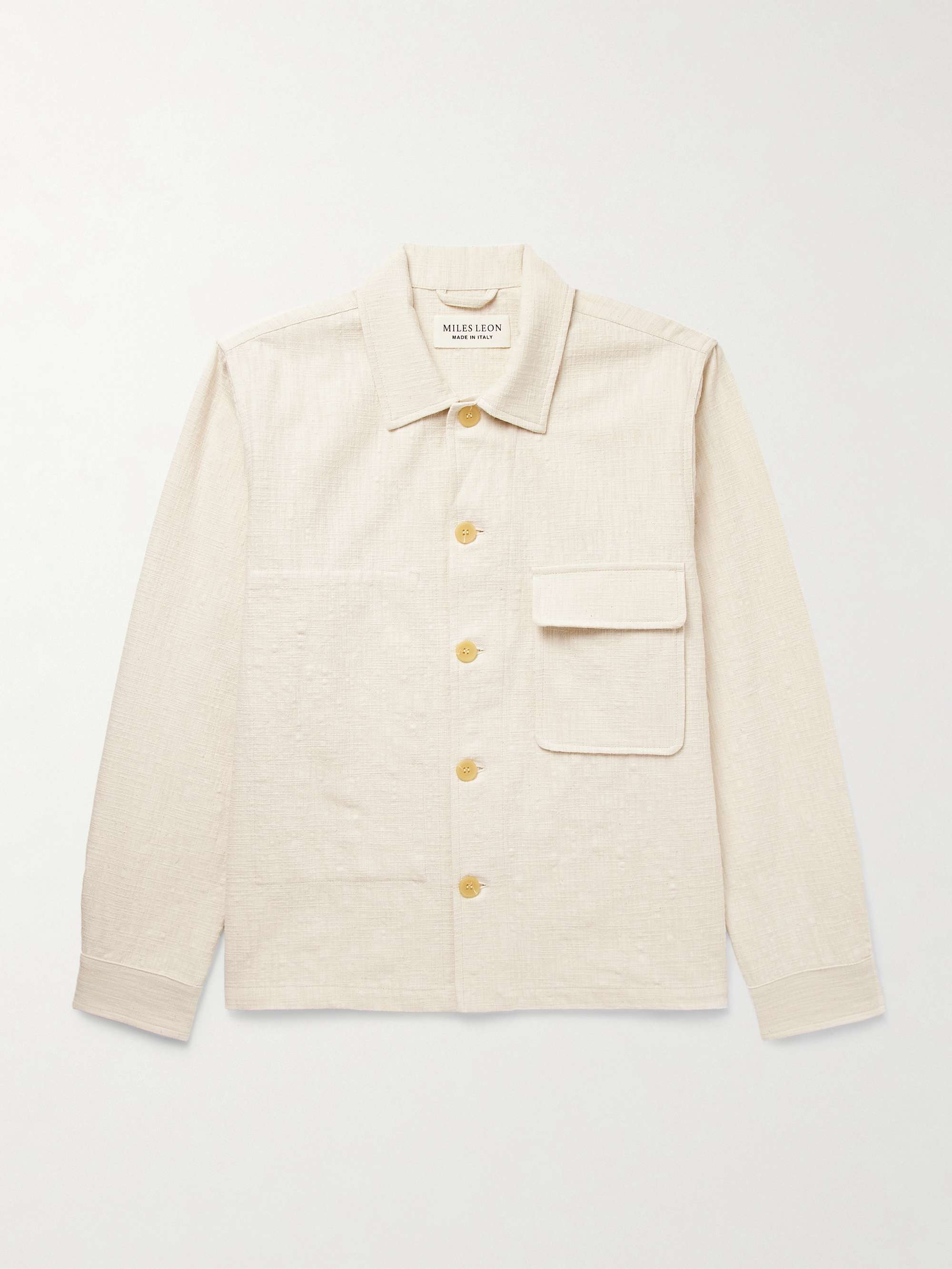 Garden Slub Cotton-Canvas Shirt Jacket hero visual