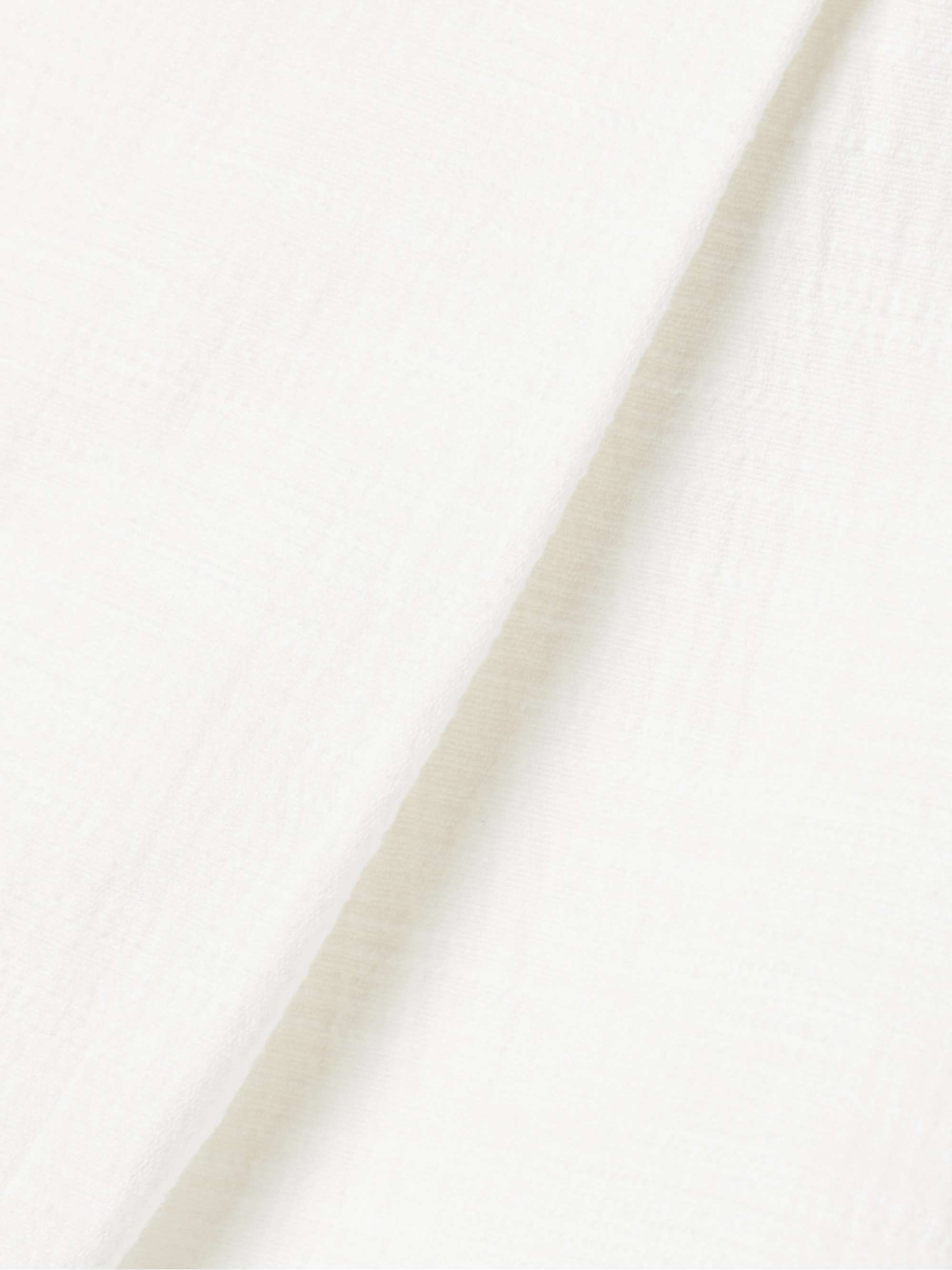 Acacia belted pleated textured-cotton shorts view