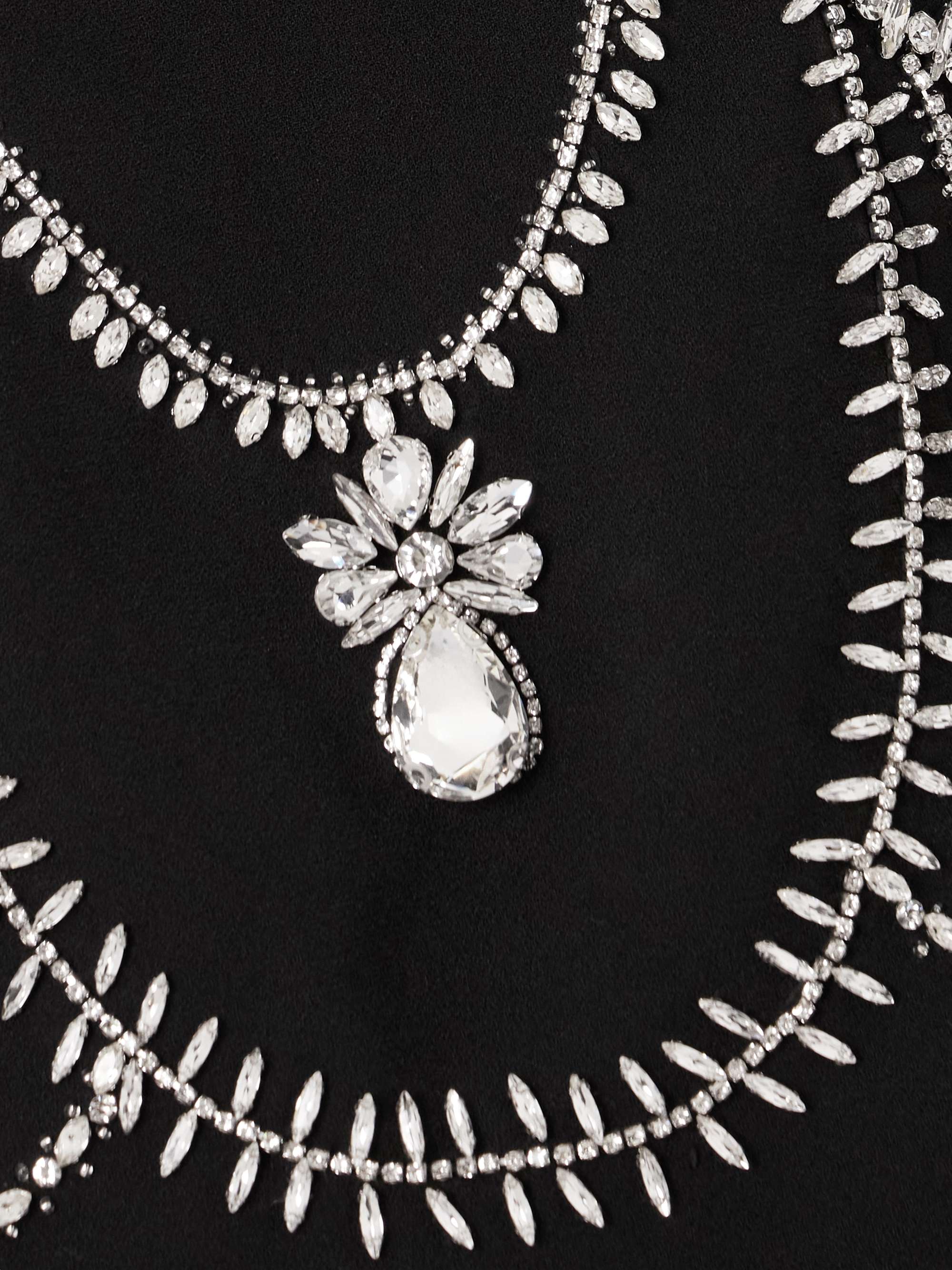 Arta strapless crystal-embellished cady mini dress view