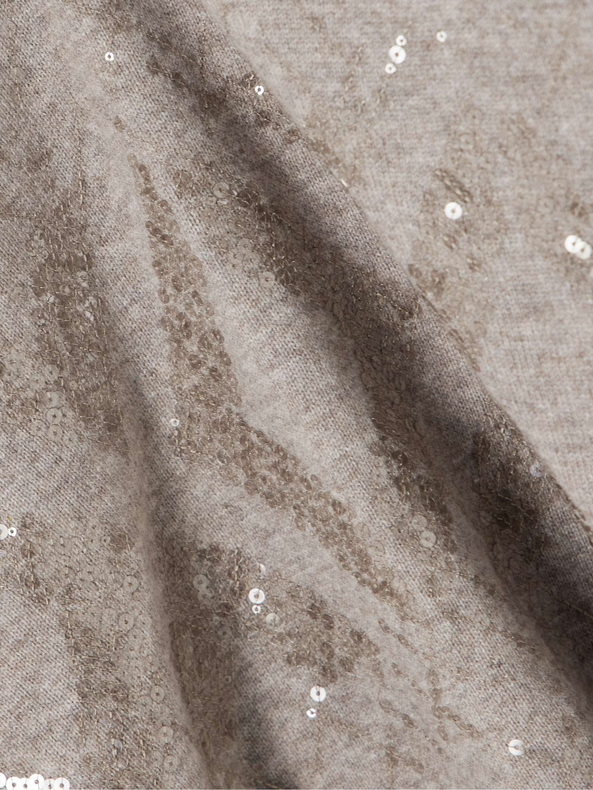 Sequin-embellished wool, cashmere and silk-blend sweater view