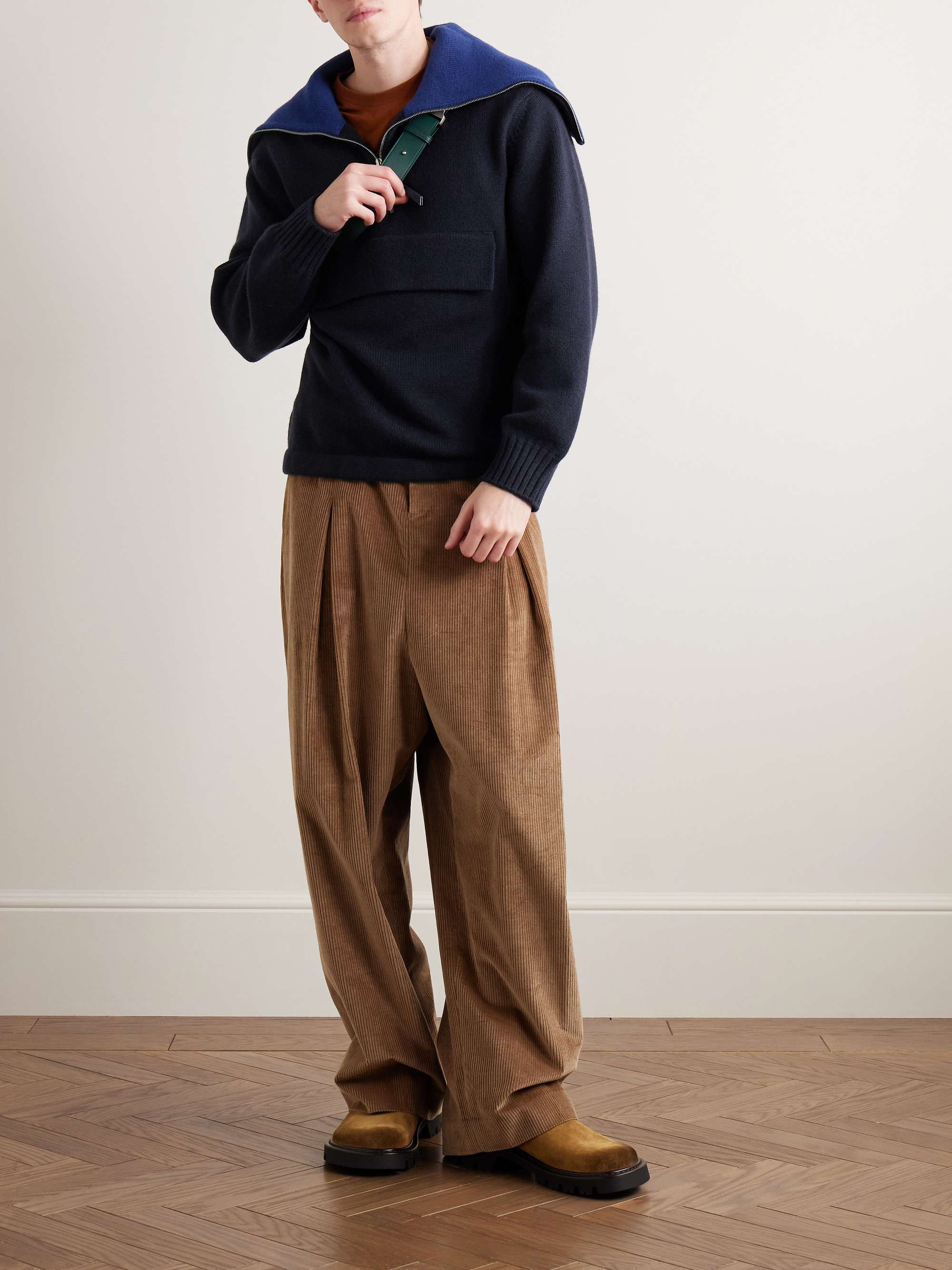 Wool Half-Zip Sweater view