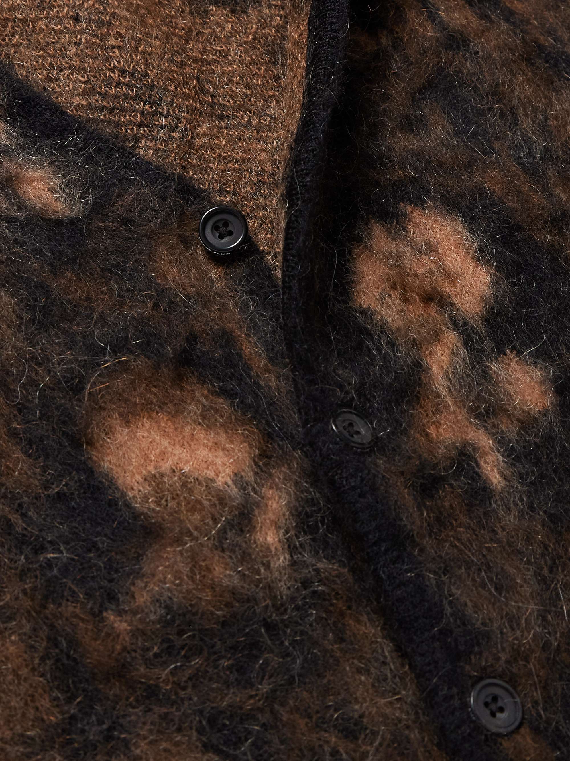 Floral-Jacquard Knitted Cardigan view
