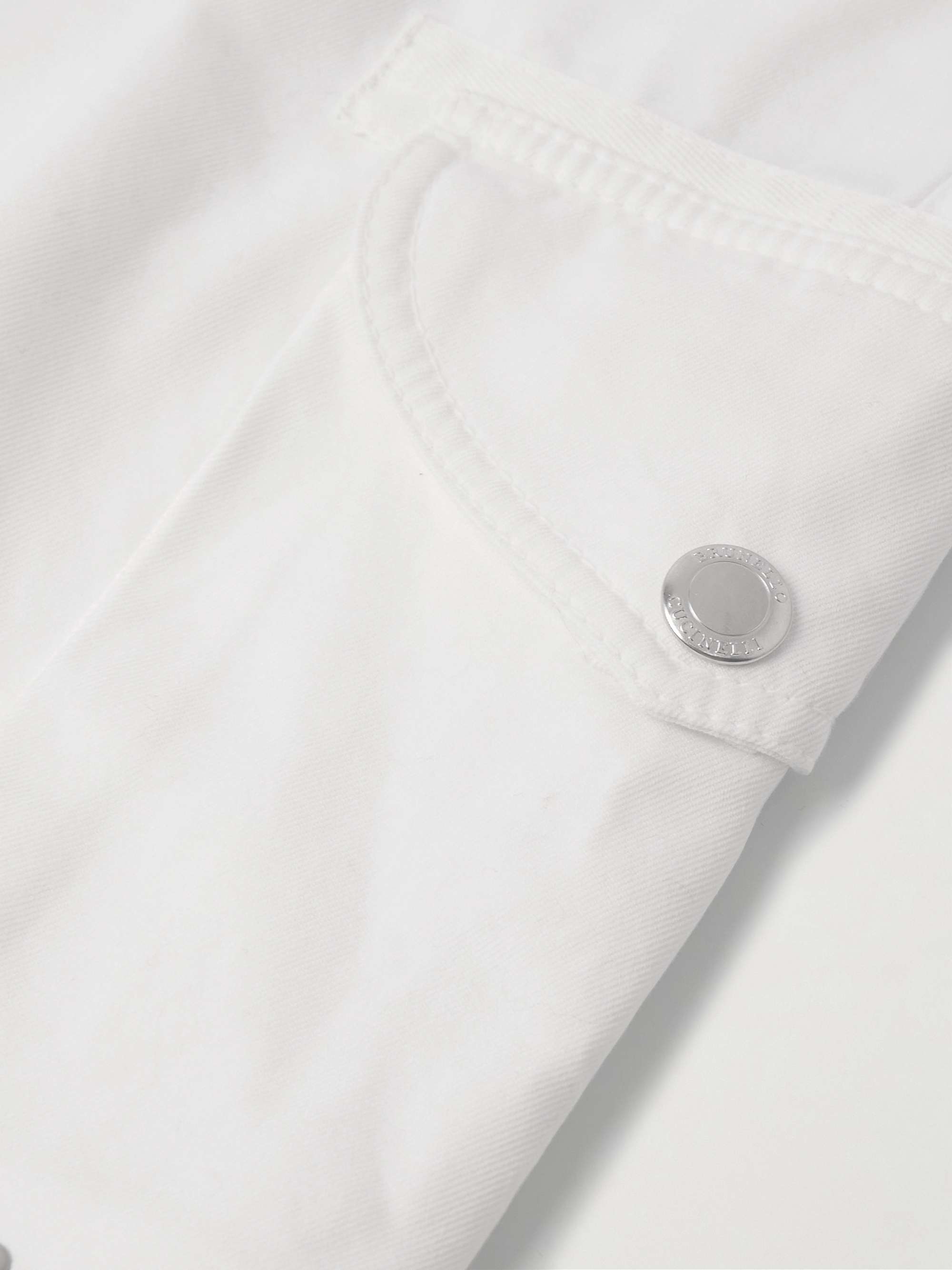 Straight-Leg Cotton-Twill Drawstring Cargo Shorts view