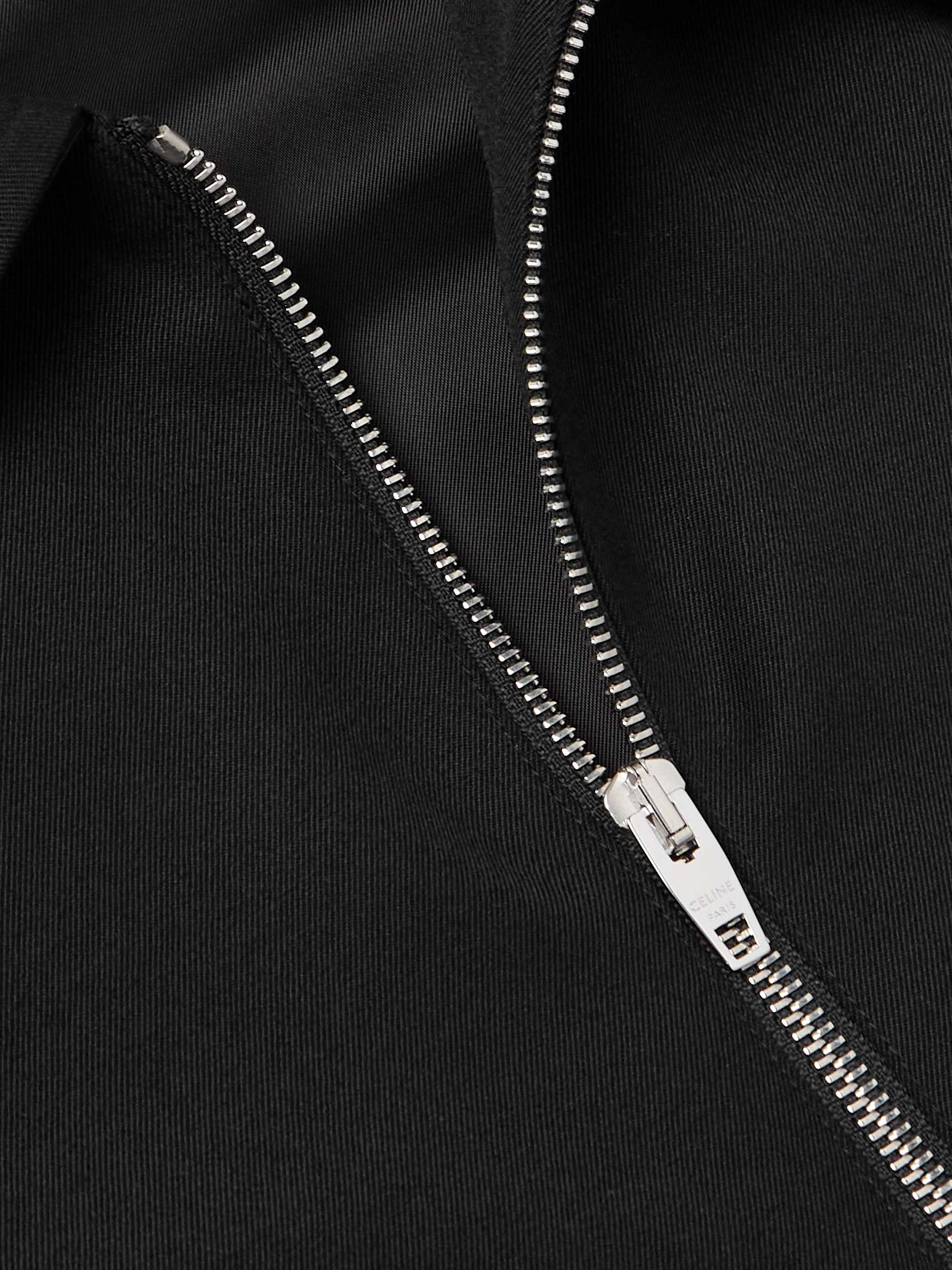 Triomphe Logo-Embroidered Wool-Blend Twill Jacket view