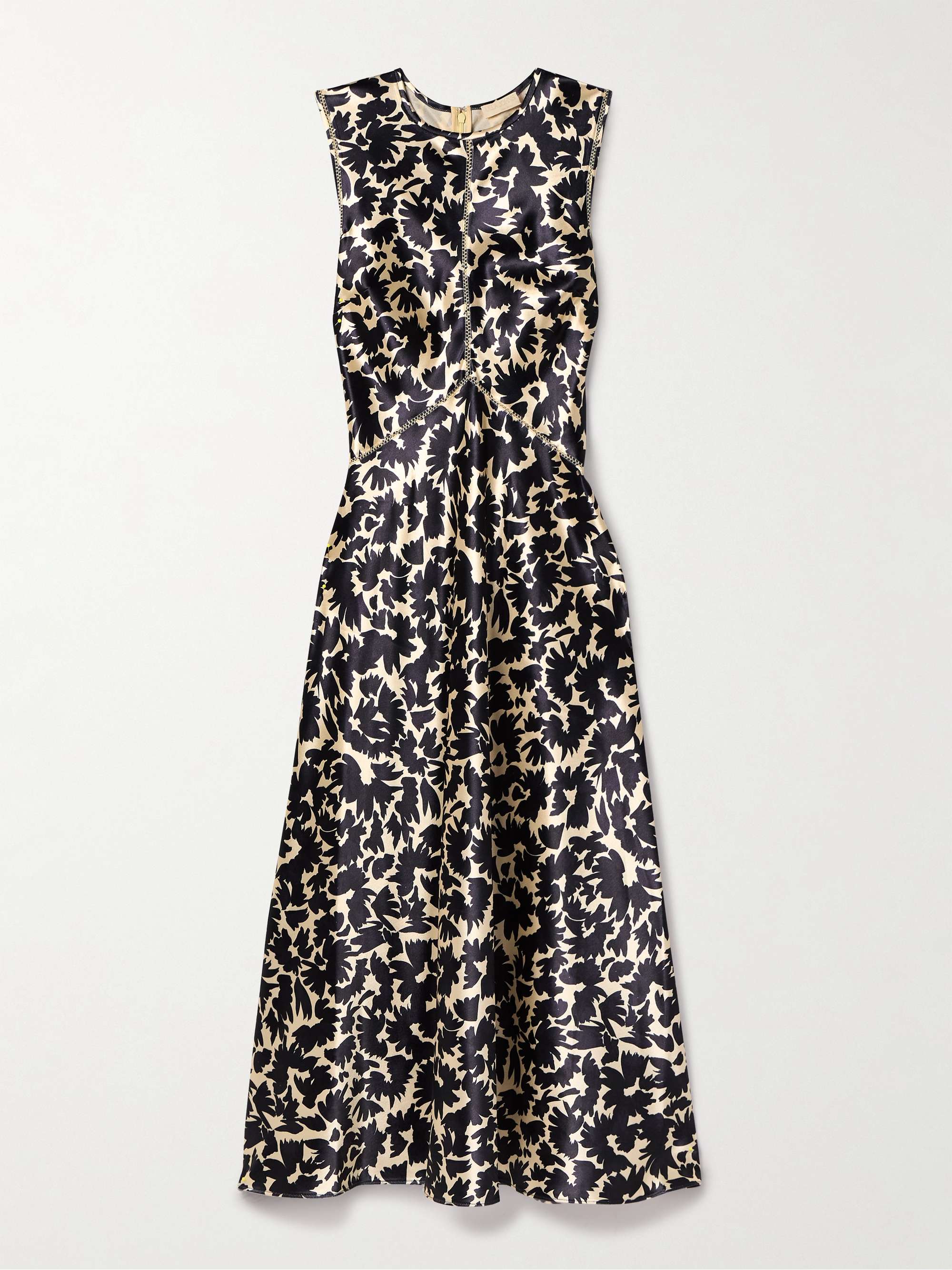 Lisbet floral-print satin midi dress hero visual