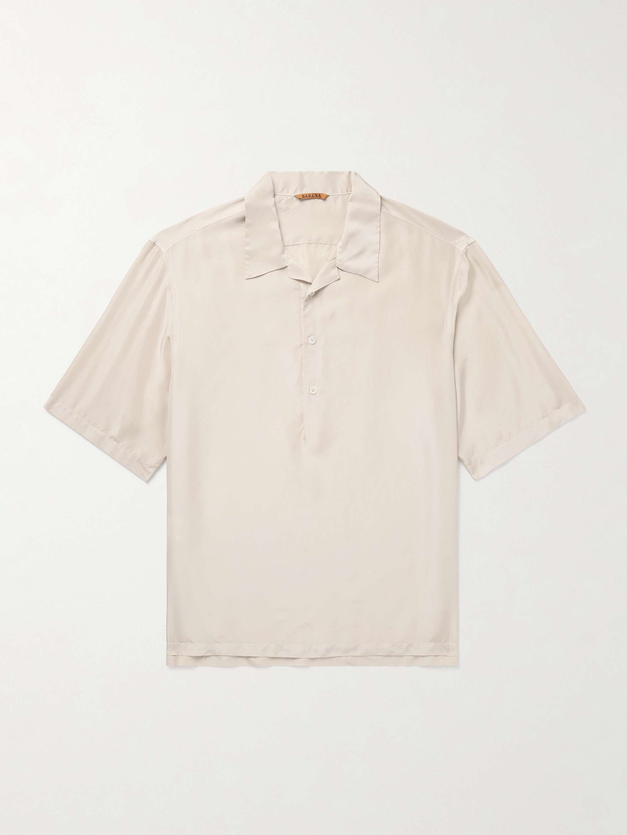 Camp-Collar Silk Shirt hero visual