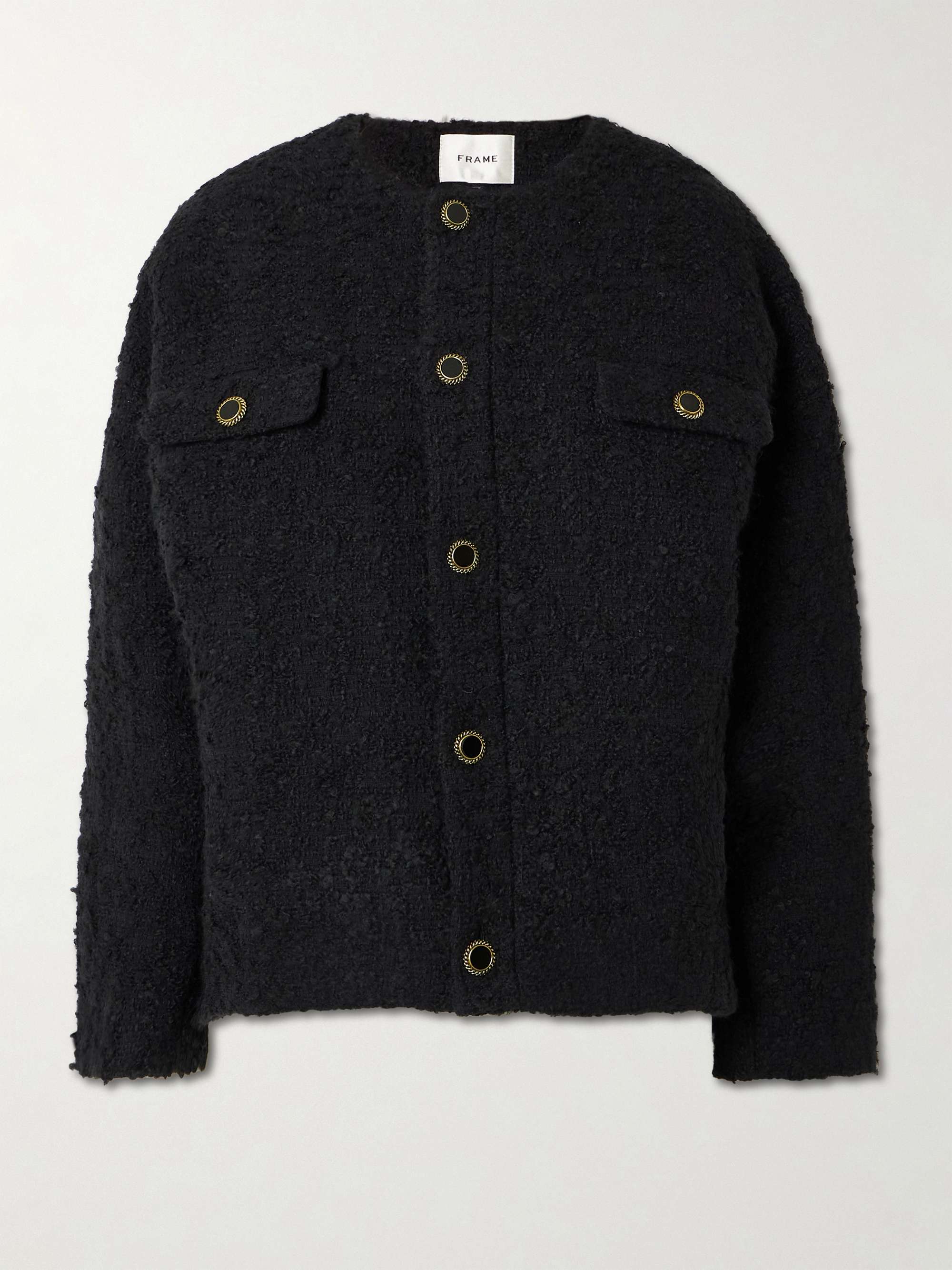 Cocoon oversized cotton-blend bouclé jacket hero visual