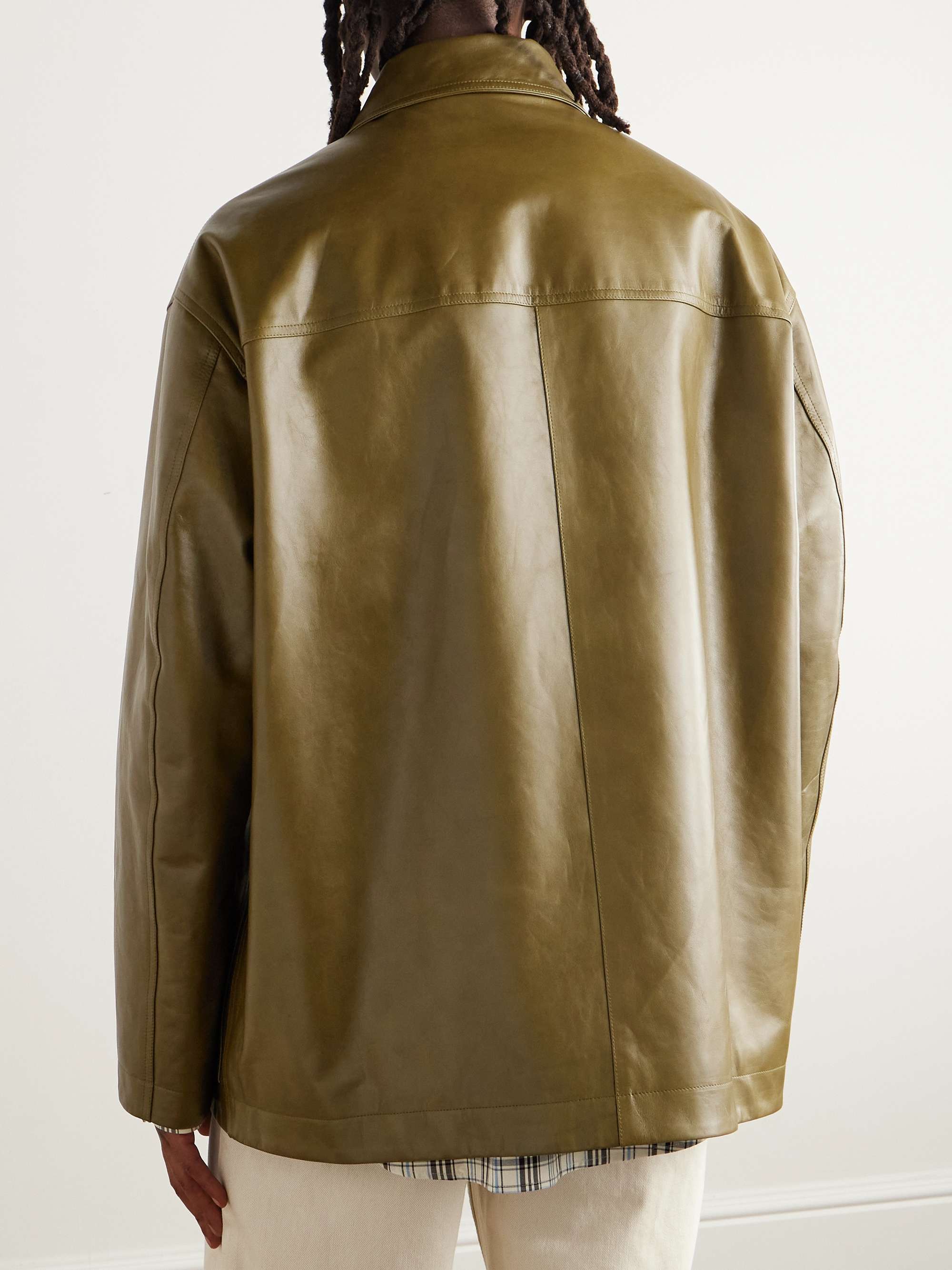 Oversized Leather Jacket view