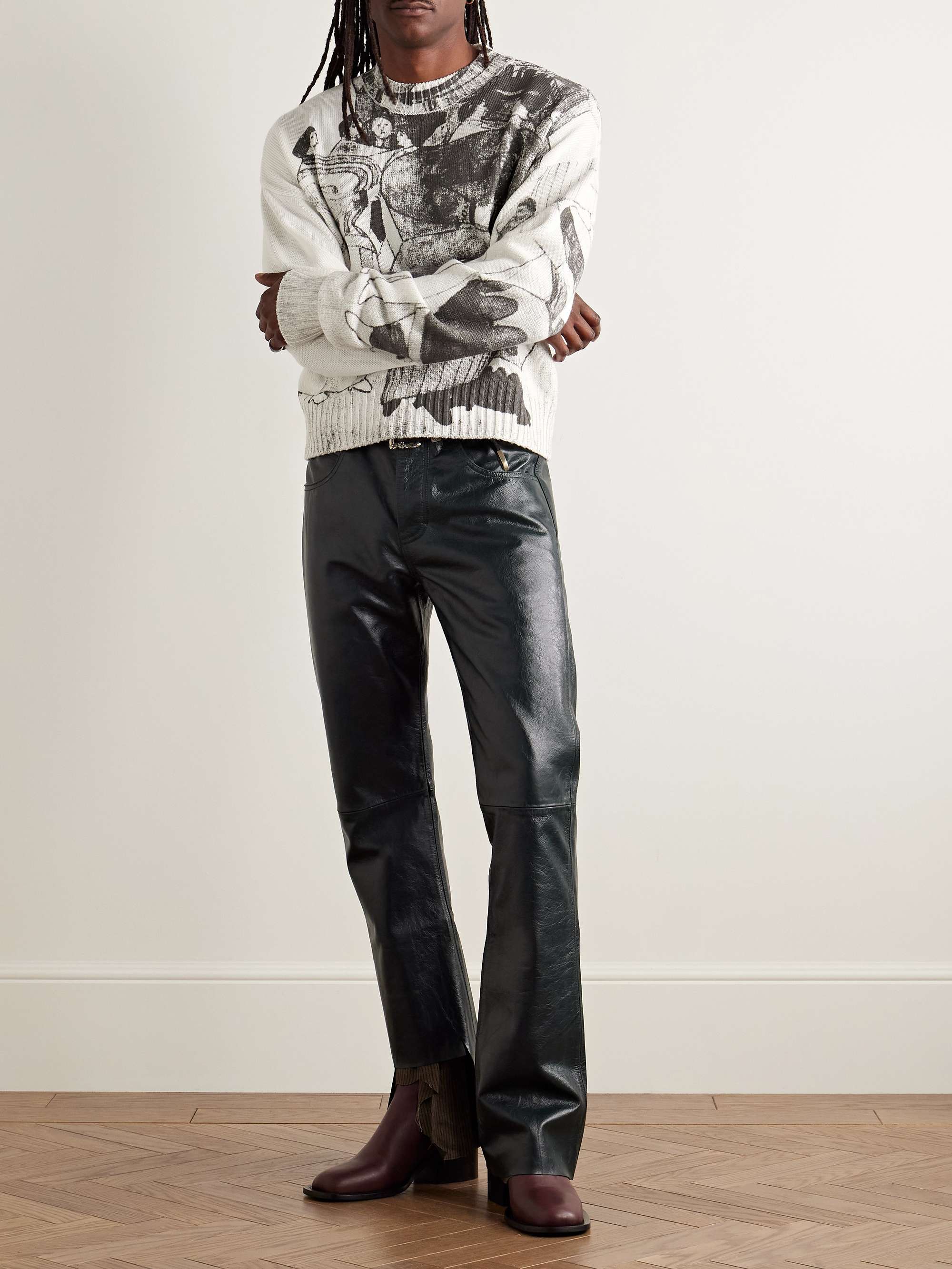 The Ballroom Dance Printed Cotton-Blend Sweater view