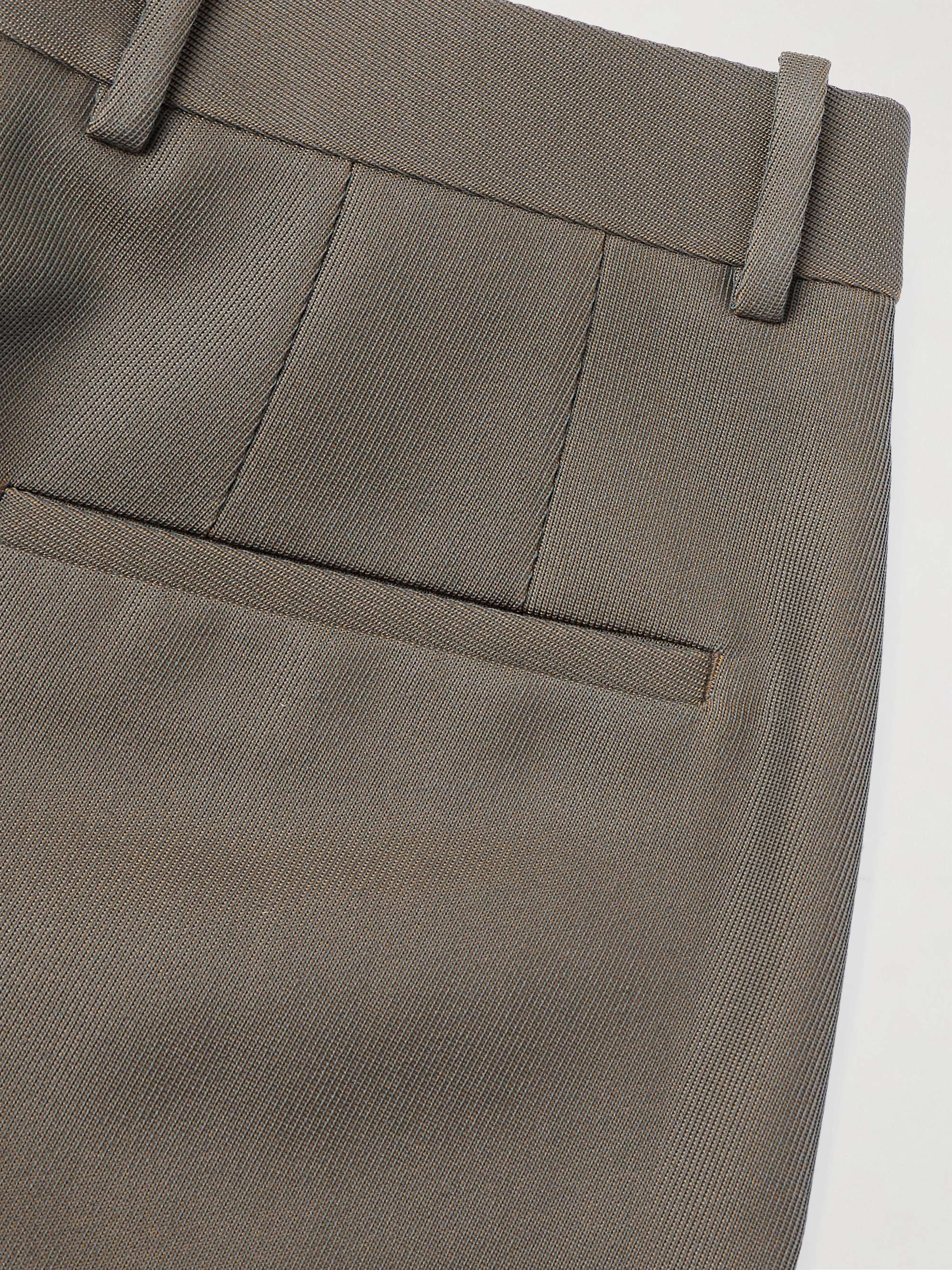 Straight-Leg Virgin Wool-Blend Twill Trousers view