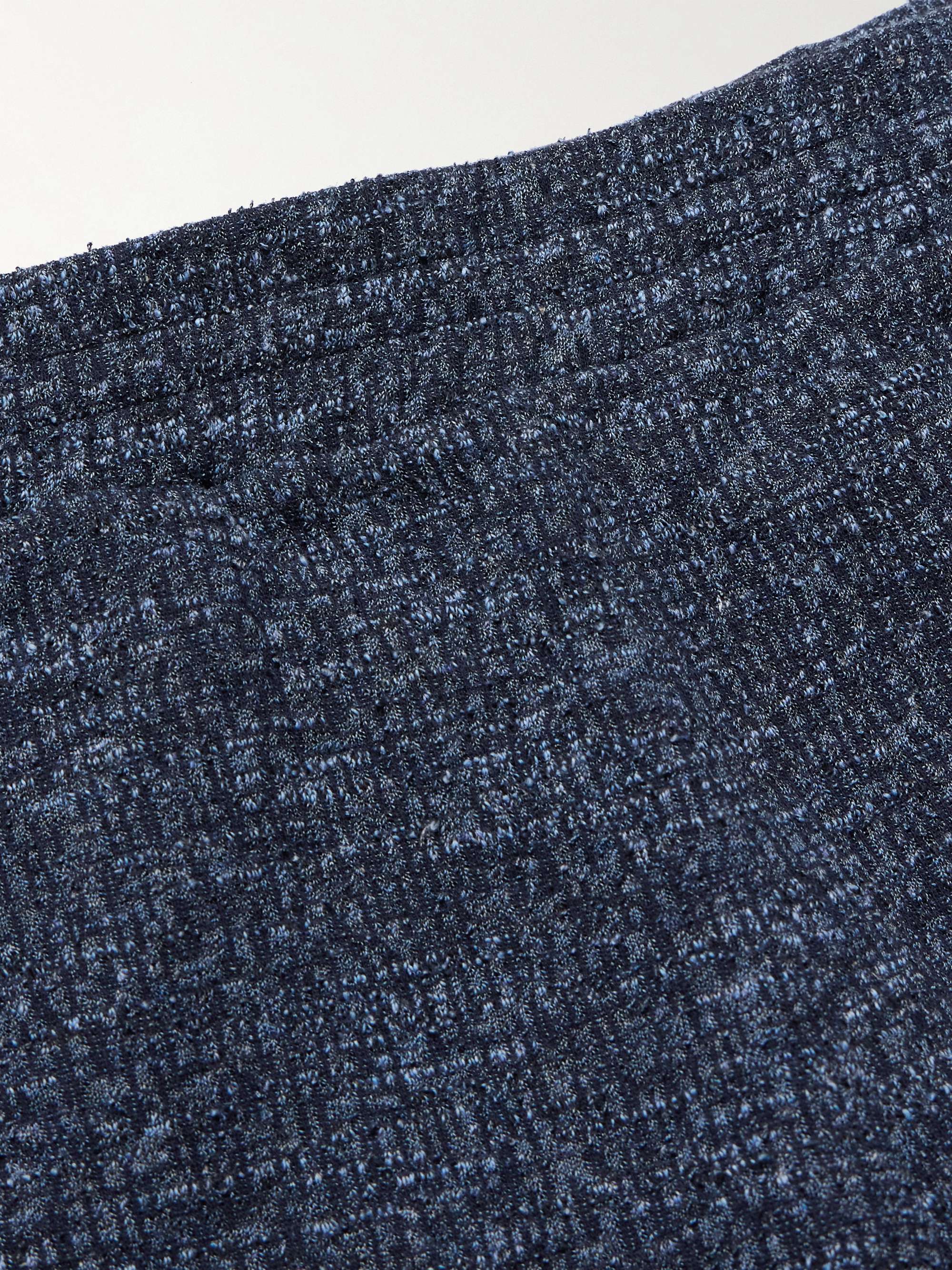 Textured Cotton and Linen-Blend Shorts view